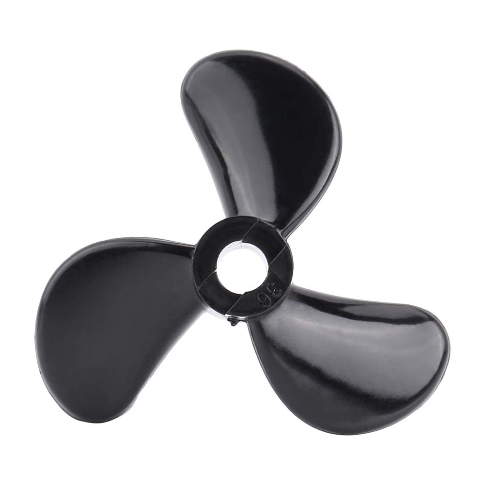 CW CCW Boat Propeller Set - 3 Blade Plastic Outboard Propellers for RC Boats (1 Pair) | Durable Remote Control Boat Accessories | Perfect for Racing, Fishing & Water Sports
