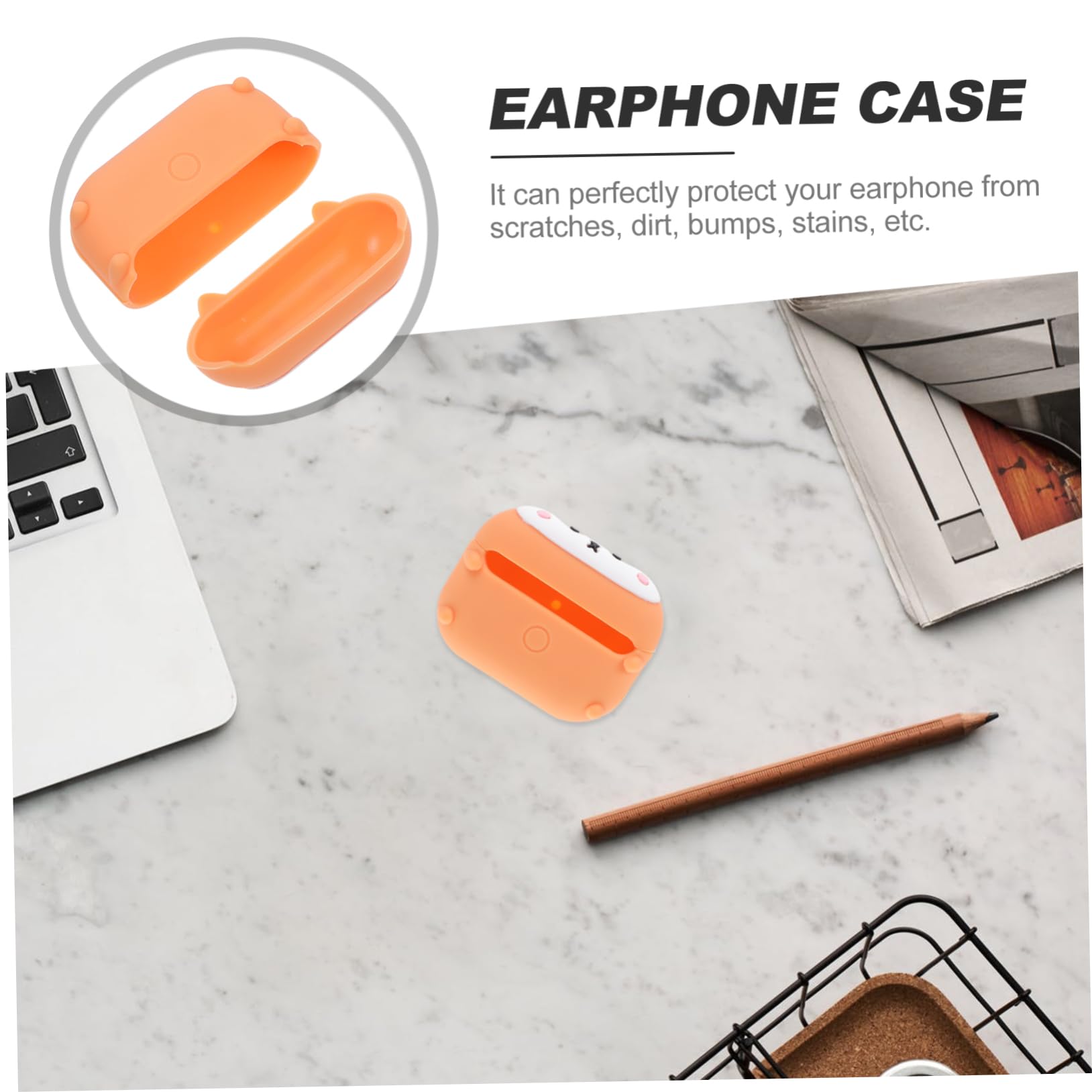 Veemoon Premium Box Earphone Case - Durable Headphone Storage Organizer for AirPods, Earbuds & Wireless Headphones - Perfect for Travel, Gym & Daily Use