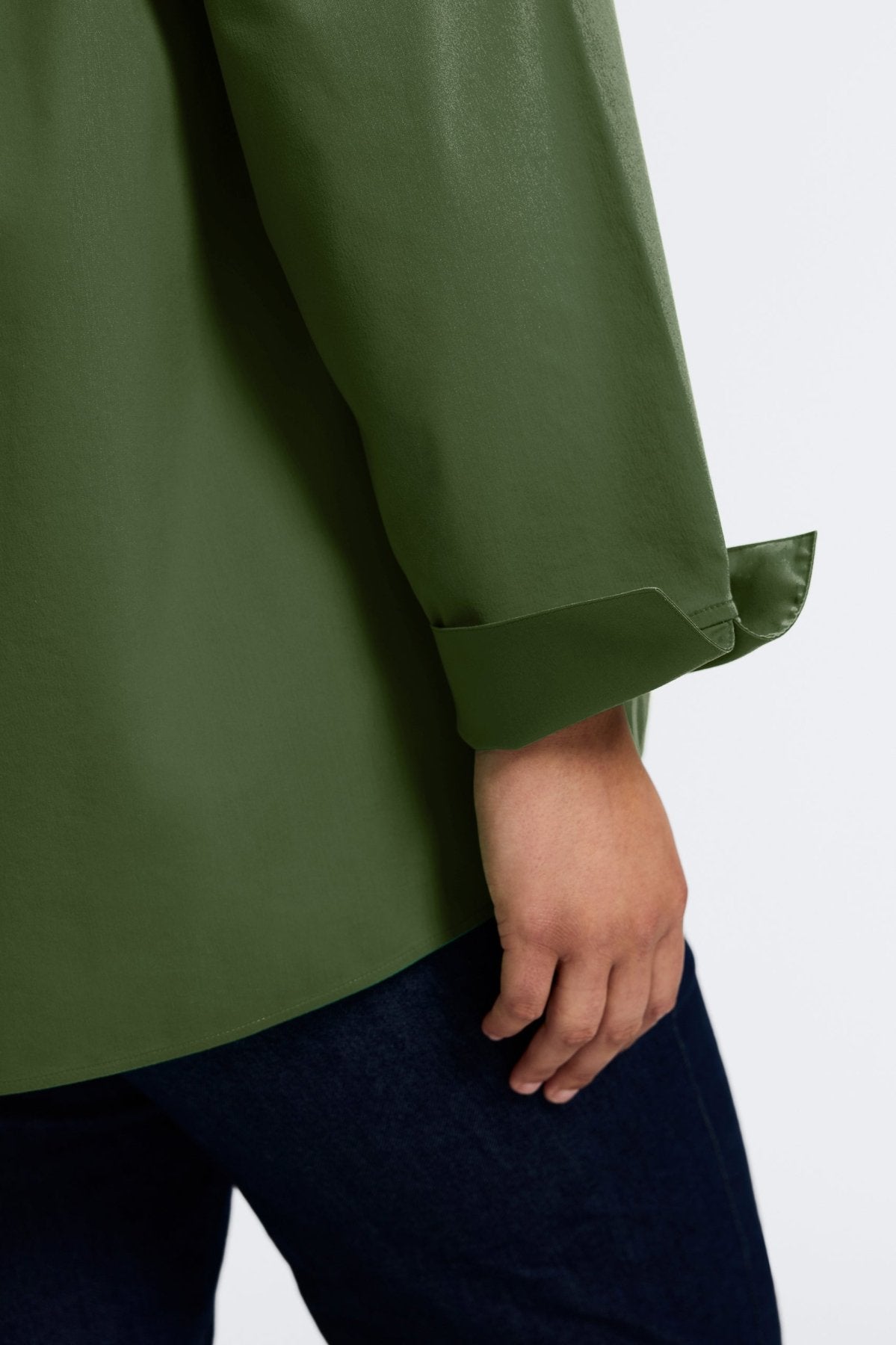 Agnes Plus Wrinkle-Free Stretch Long Sleeve Popover Shirt for Women | Comfortable Office & Casual Wear | Easy Care Business & Travel Shirt