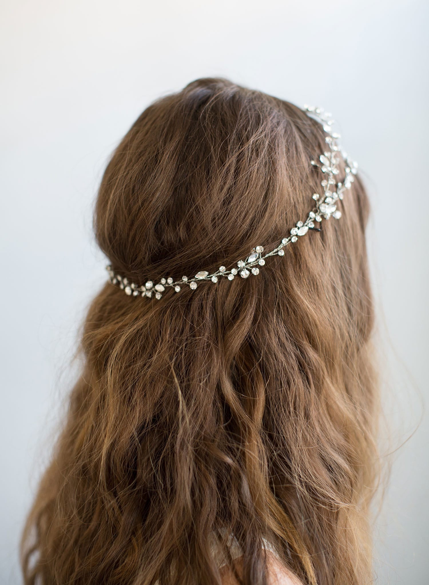 Elegant Extra Long Crystal Hair Vine - Wedding Bridal Hair Accessory for Boho, Prom & Formal Events (Style #735)