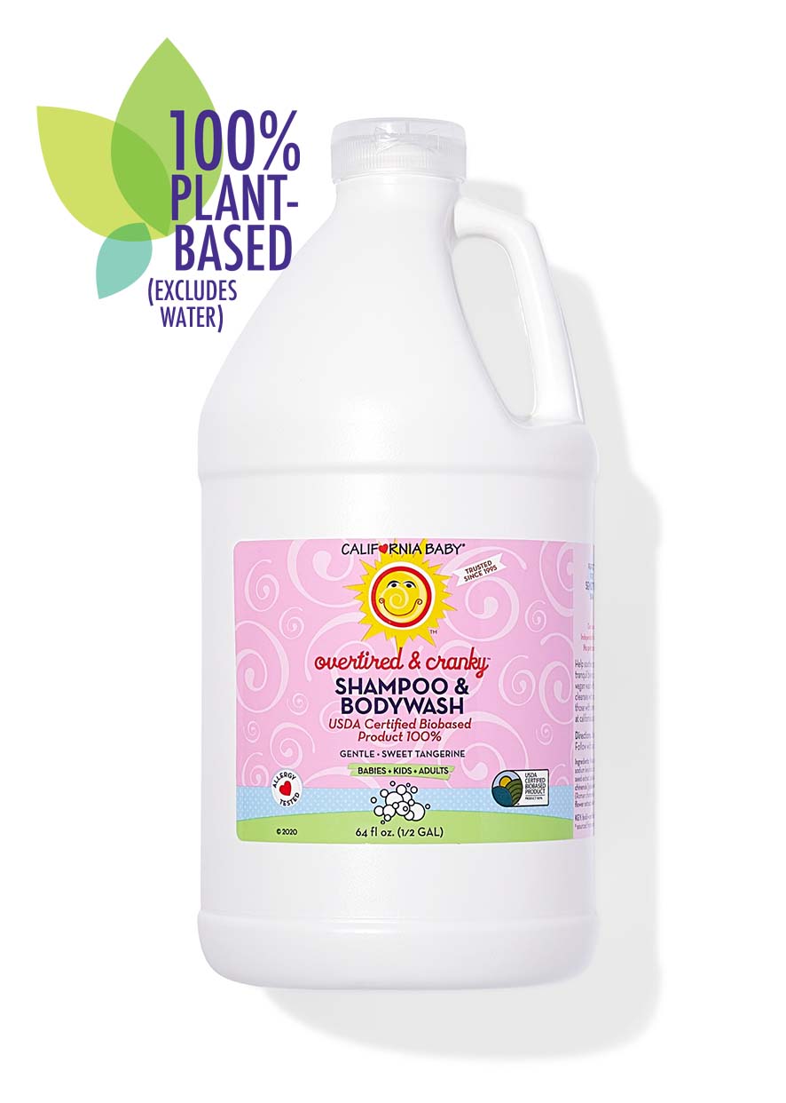 Overtired & Cranky™ Shampoo & Body Wash - 64oz Gentle Baby Wash for Sensitive Skin | Perfect for Bedtime Baths & Newborn Care