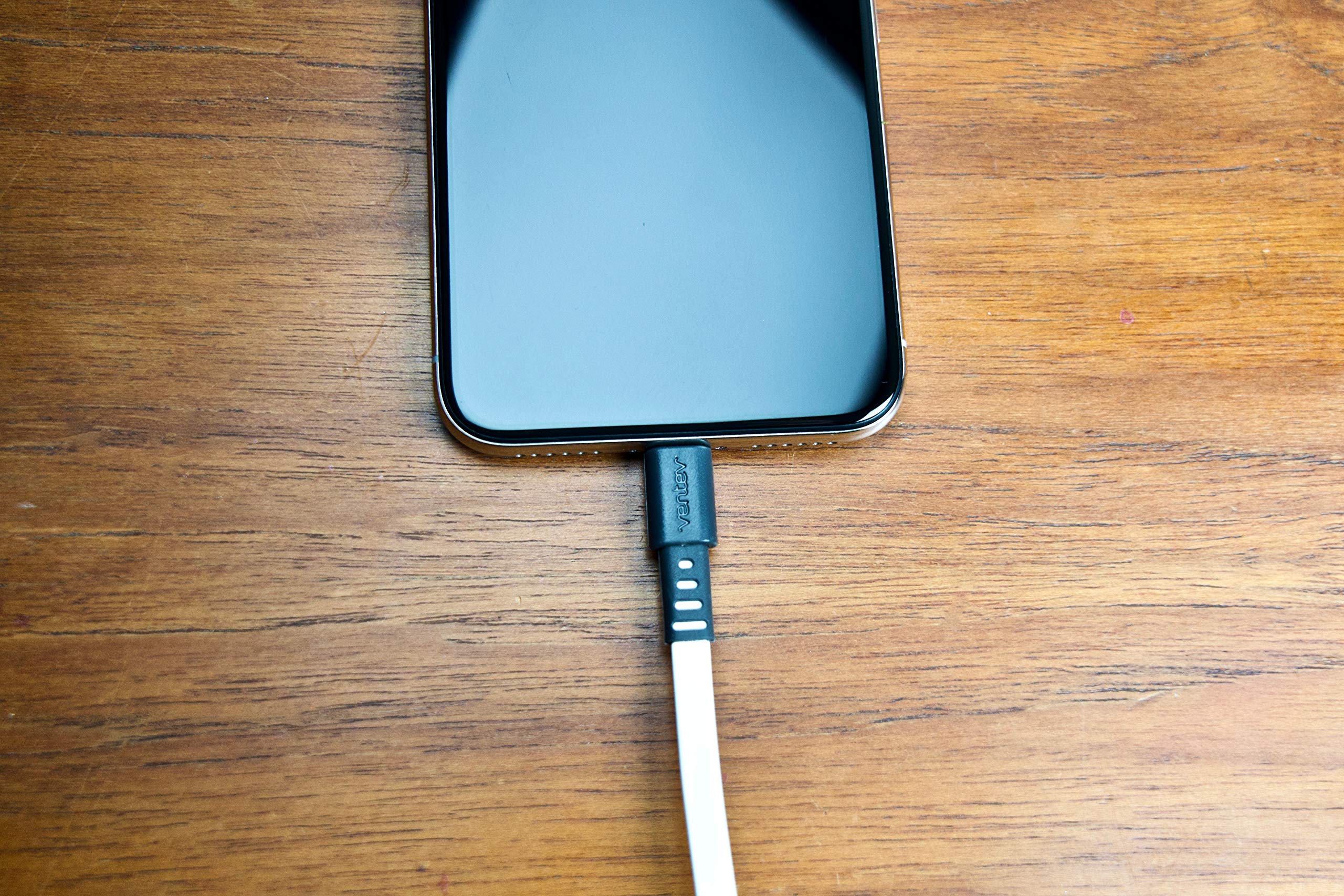 Ventev 515657 6ft Lightning to USB Charging Cable - Fast Sync & Charge for iPhone - White | Perfect for Home, Office & Travel Use