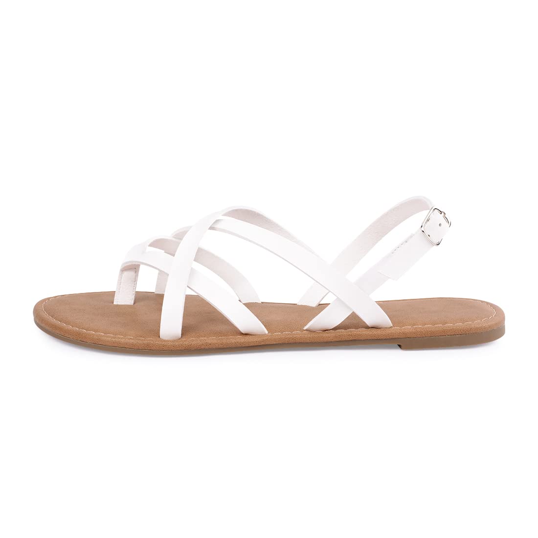 Women's Gladiator Flat Sandals - Strappy Fisherman Sandals with Ankle Strap | Comfortable Summer Beach Walking Shoes for Women | Perfect for Vacation, Outdoors and Casual Wear