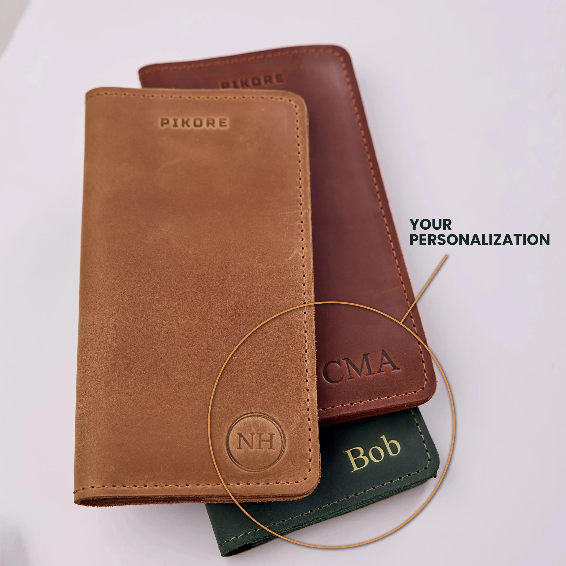 Premium Long Oxford Leather Wallet for Men - Slim RFID Blocking Bifold Wallet with Multiple Card Slots - Perfect for Travel, Business & Everyday Use