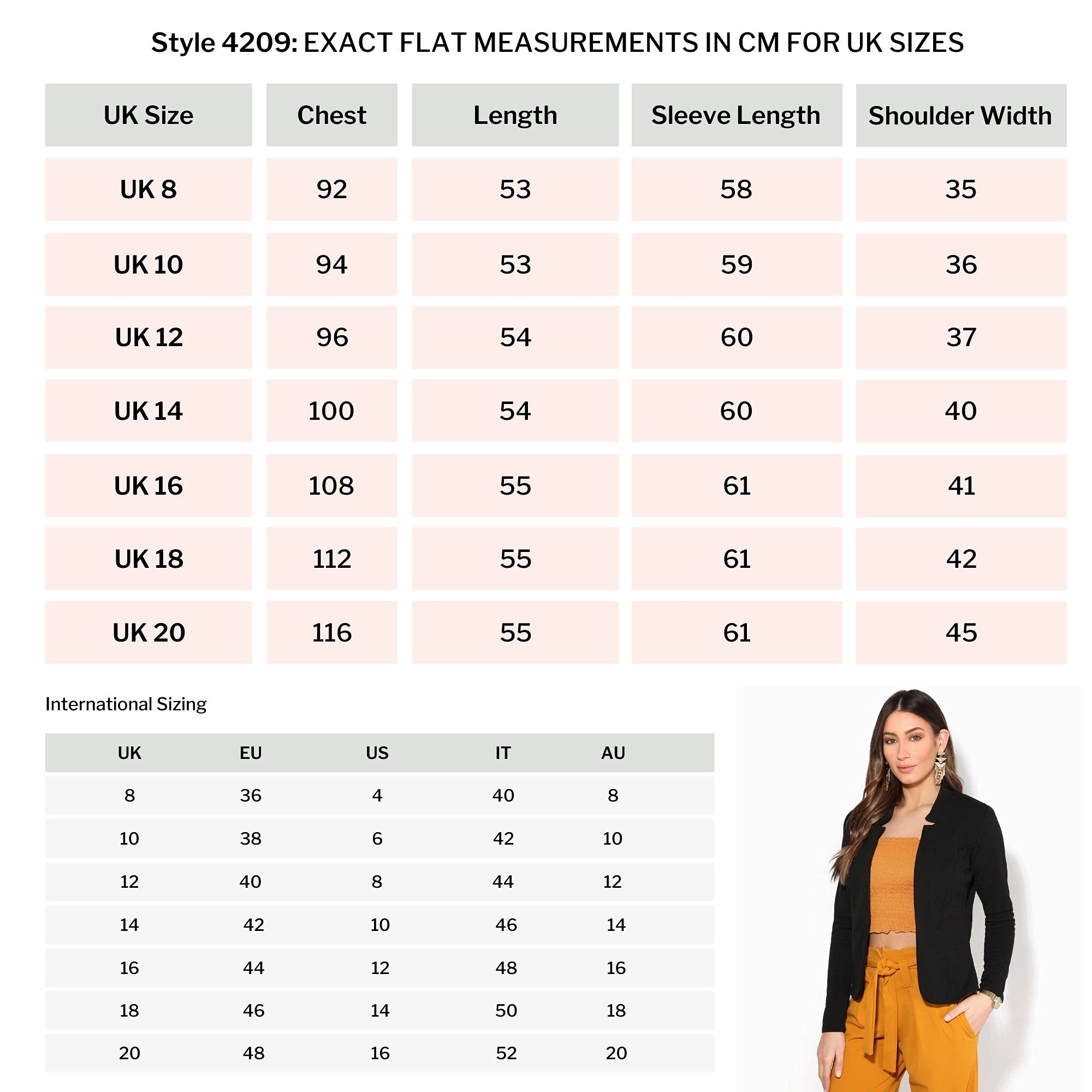 KRISP® Women's Waffle Blazer Jacket - Business Office Workwear & Casual Party Suit - Perfect for Professional Meetings, Office Wear and Evening Events