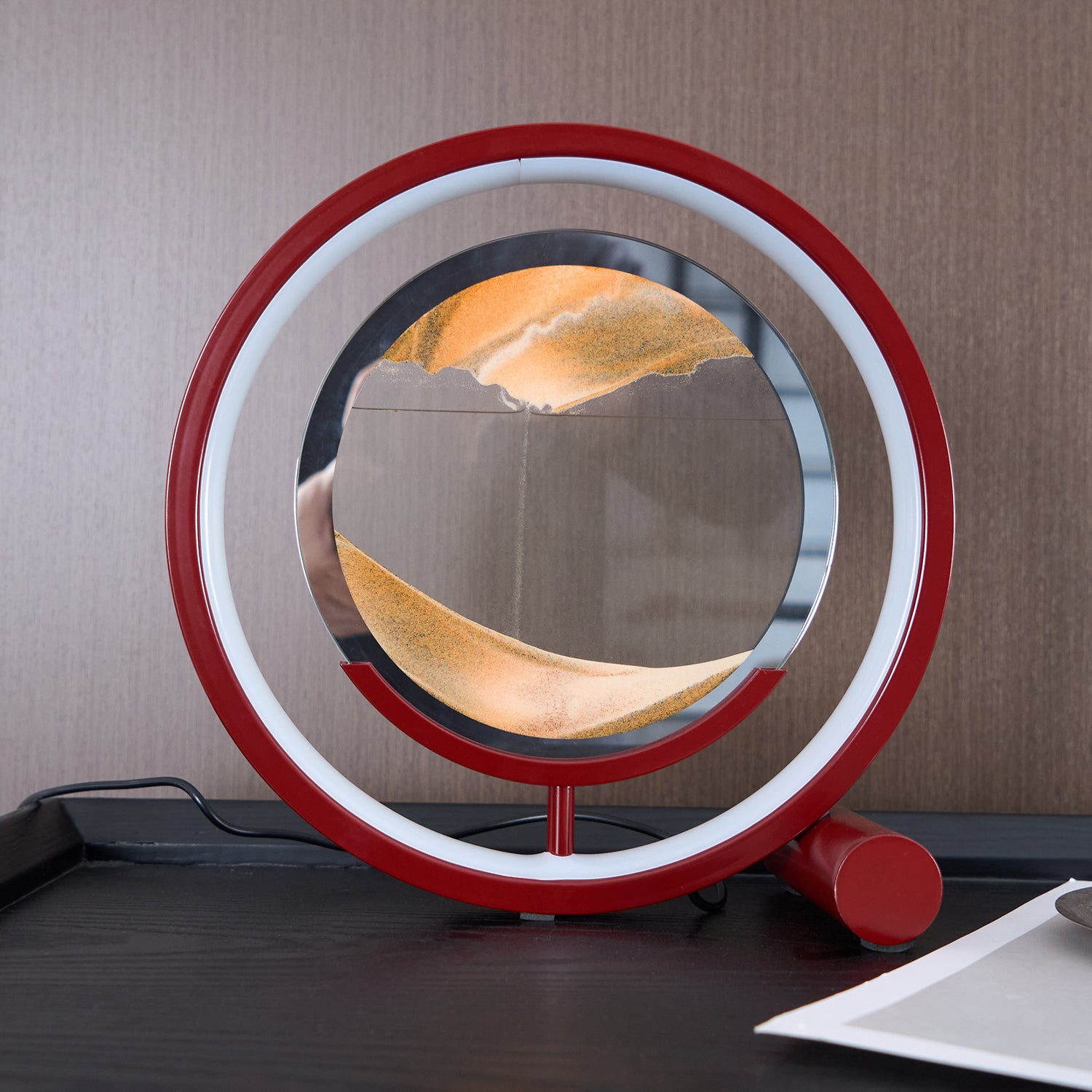 Relaxing Sand Table Lamp - Zen Meditation Decor for Home, Office & Yoga Studio - Perfect for Stress Relief & Relaxation
