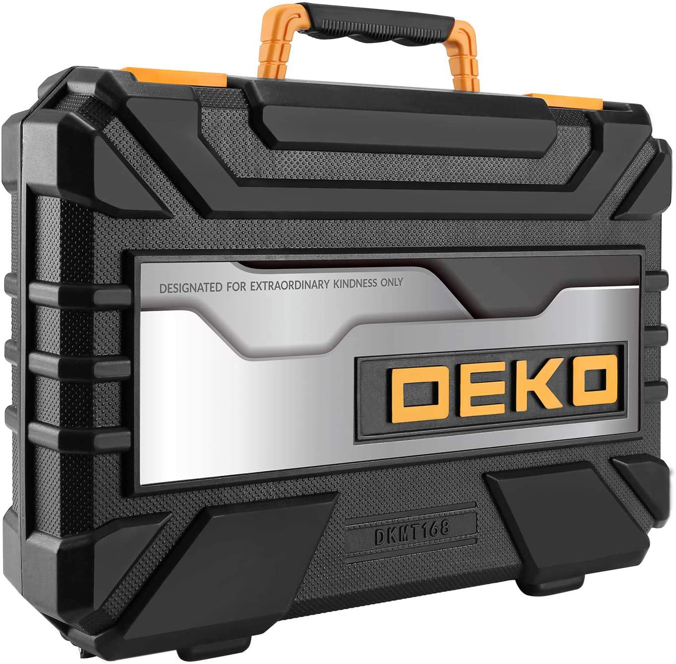 DEKOPRO 158-Piece Professional Tool Set - Complete Household & Auto Repair Hand Tools Kit with Durable Plastic Toolbox Storage Case - Perfect for DIY Projects, Home Maintenance, and Car Repairs