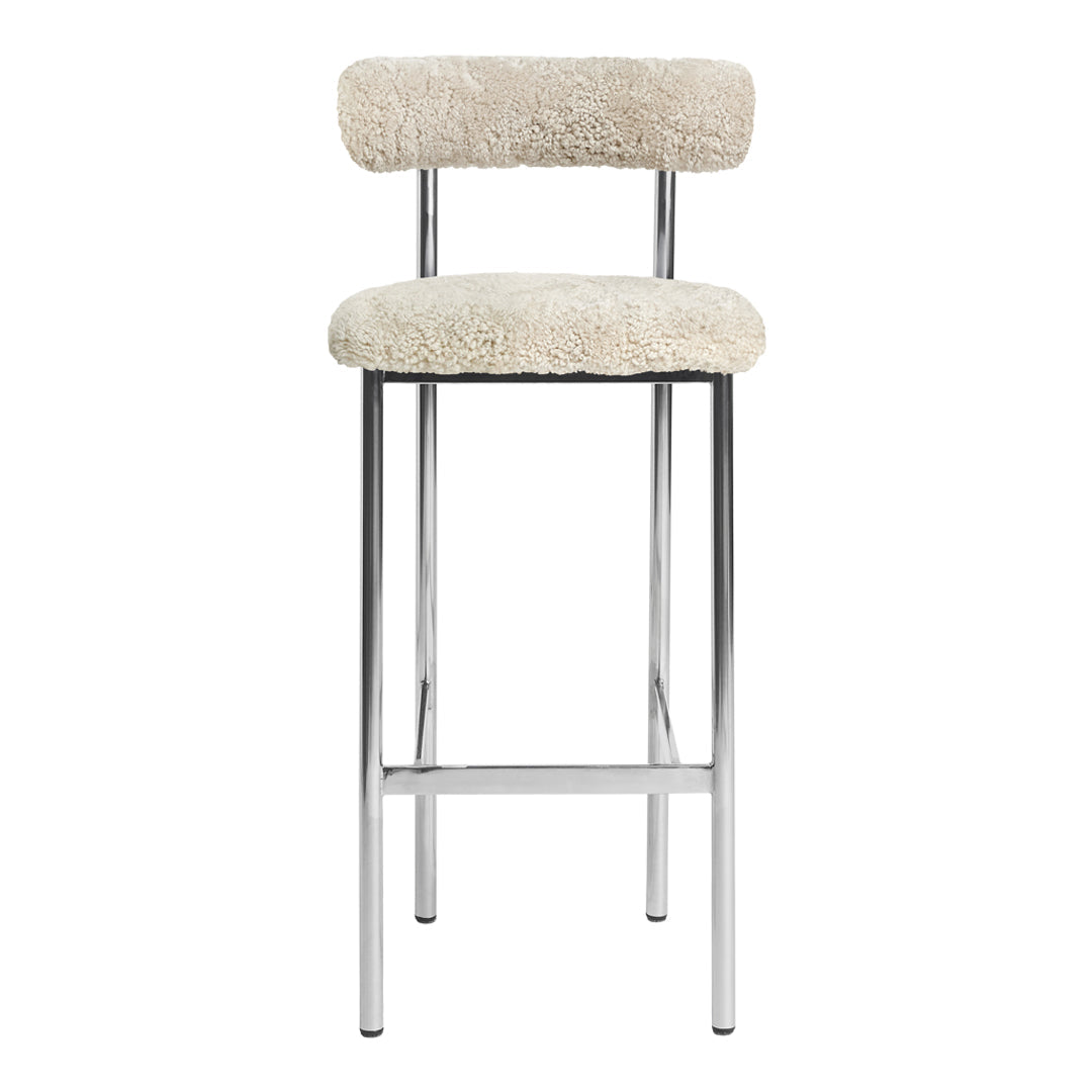 Modern Font Counter Stool - Adjustable Height Bar Stool with Backrest for Kitchen Island, Breakfast Nook & Home Bar - Comfortable Dining & Seating Solution