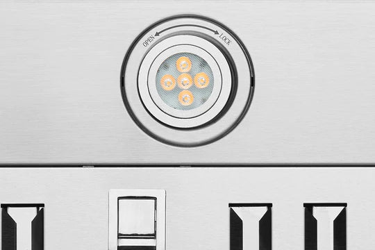 Hauslane WM-530SS 30-Inch 860 CFM Convertible Under Cabinet Range Hood - Stainless Steel Kitchen Vent Hood for Gas Stove, Electric Cooktop & Indoor Grilling