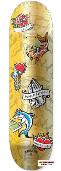 Primitive X Sublime Badfish P Rod Skateboard Deck 8.125