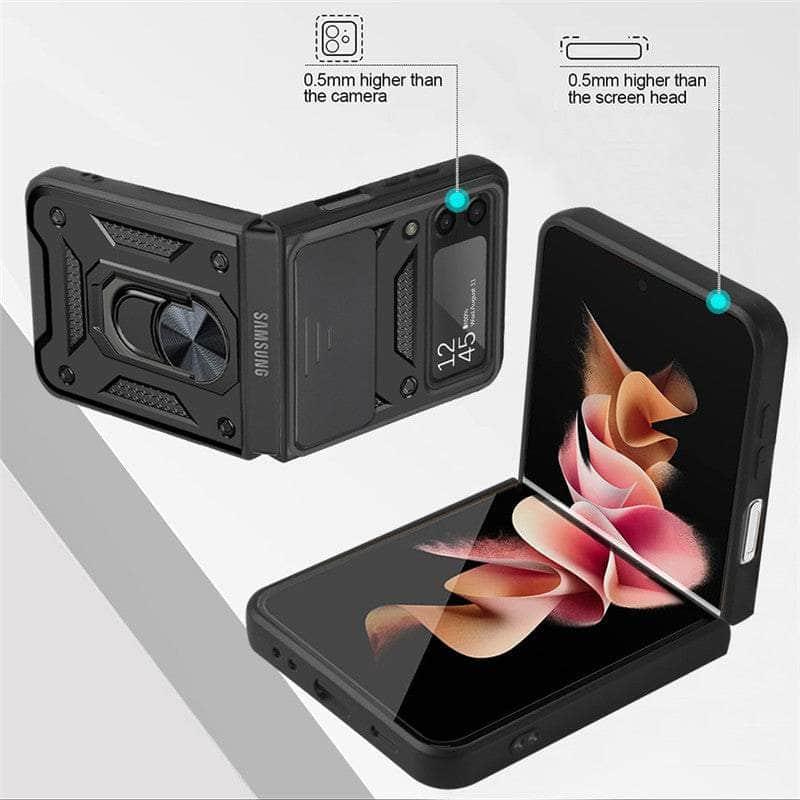 Samsung Galaxy Z Flip 4 Shockproof Armor Case - Heavy Duty Protective Cover with Military-Grade Drop Protection | Perfect for Outdoor Adventures, Travel & Daily Use
