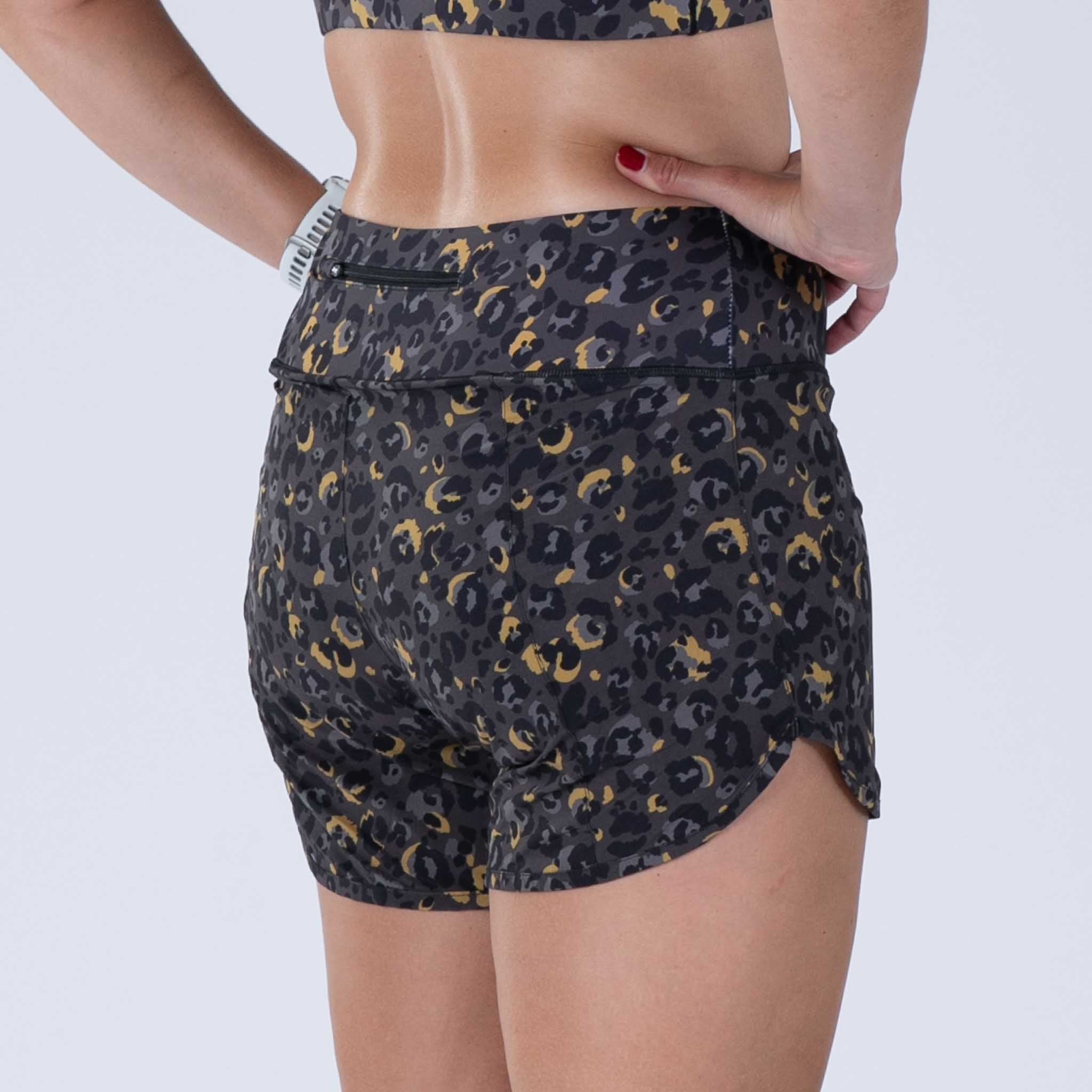 Women's Running Shorts - Cheetah Print Athletic Shorts for Workouts & Gym | Lightweight & Breathable for Jogging, Yoga & Fitness