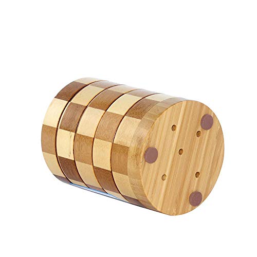 Bamboo Kitchen Utensil Holder - Round Shaped Organizer for Spoons, Forks & Cooking Tools - Perfect for Countertop Storage & Kitchen Organization