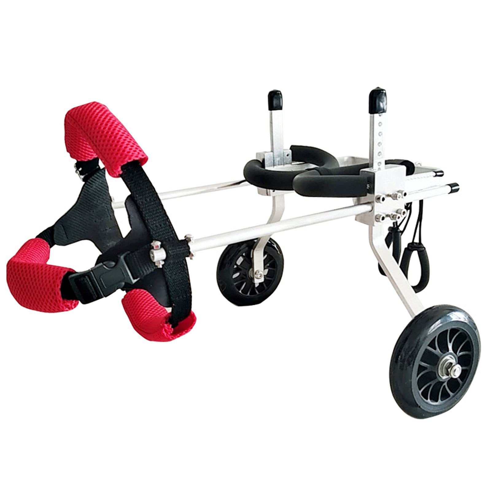 Adjustable Dog Wheelchair for Small Dogs - XXS Size Pet Stroller for Disabled & Injured Pets - Lightweight Mobility Aid for Hind Leg Rehabilitation - Perfect for Walks, Recovery & Daily Use