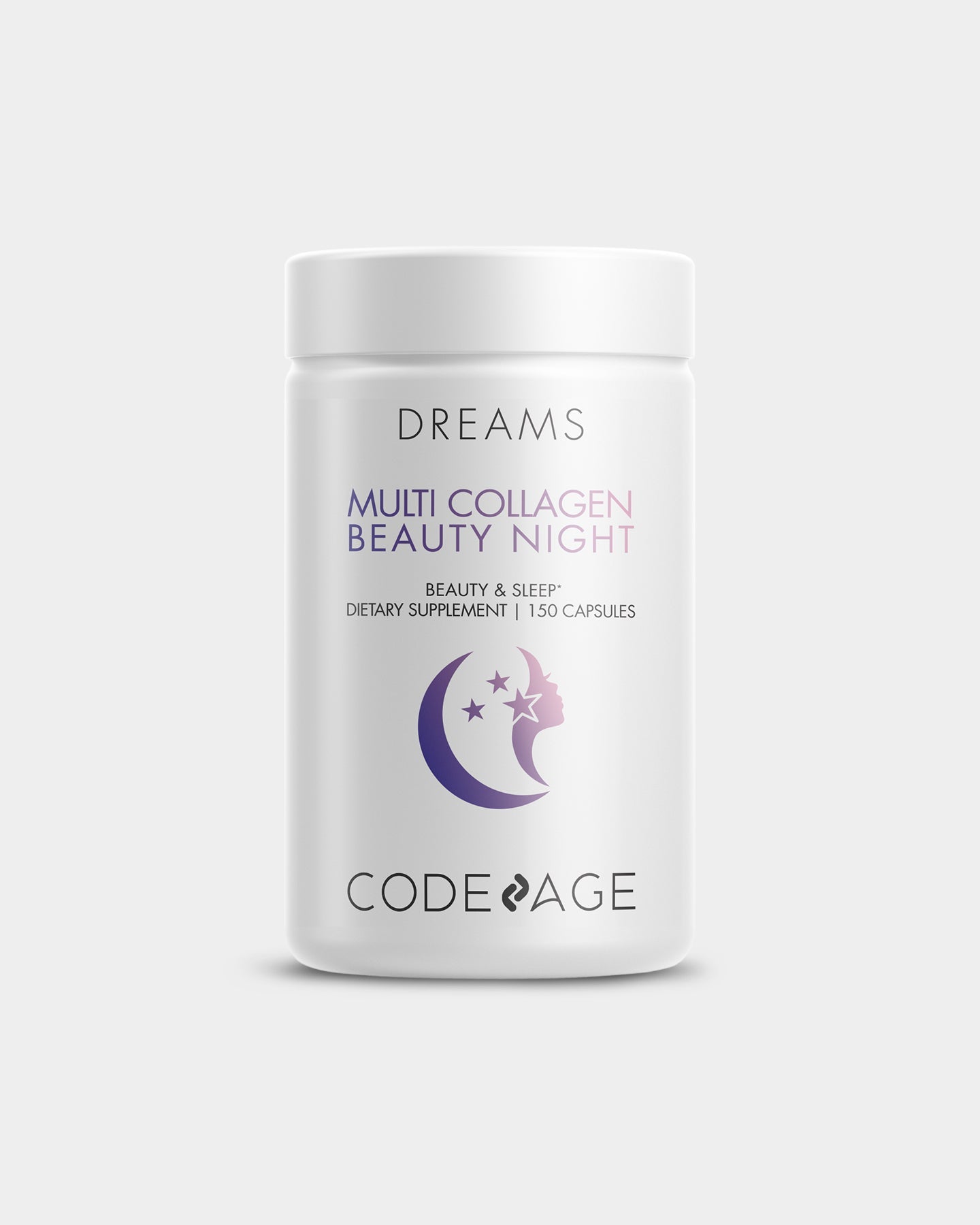 Codeage Multi Collagen Peptides Powder for Skin, Hair & Nails - Nighttime Beauty Supplement for Anti-Aging & Glow | Supports Hydration & Elasticity | Perfect Before Bed Routine
