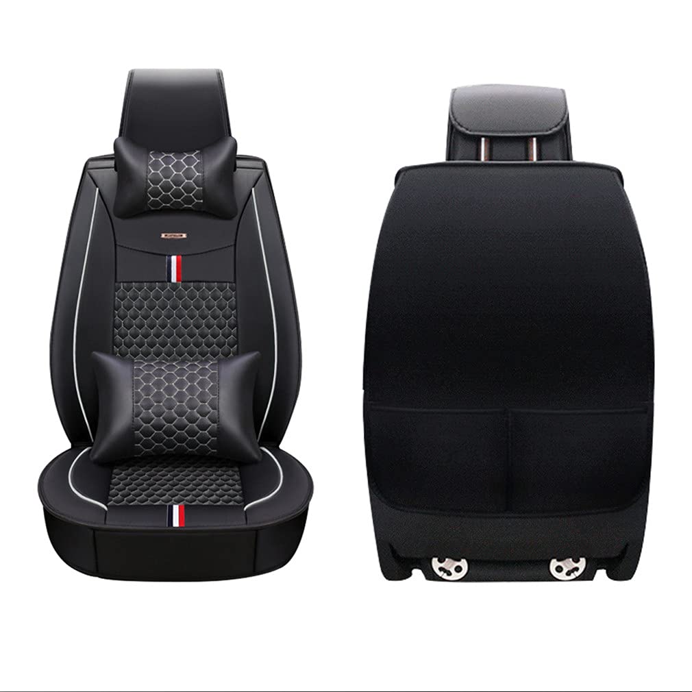Premium Car Seat Covers for BMW I3 & M5 - 5-Piece Full Set with Pillows | Airbag Compatible | Black & Beige Options | Perfect for Daily Commute & Road Trips
