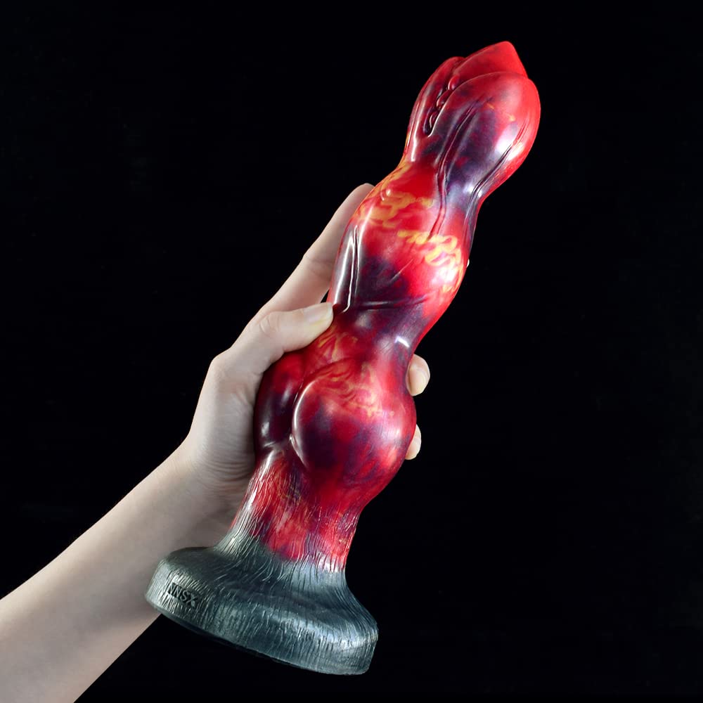 Premium Liquid Silicone Alien/Fido Dildo with Strong Suction Cup - BeHorny Adult Sex Toy for Solo Play & Couples Fantasy | Waterproof, Body-Safe & Easy to Clean for Bedroom, Shower & Travel Use