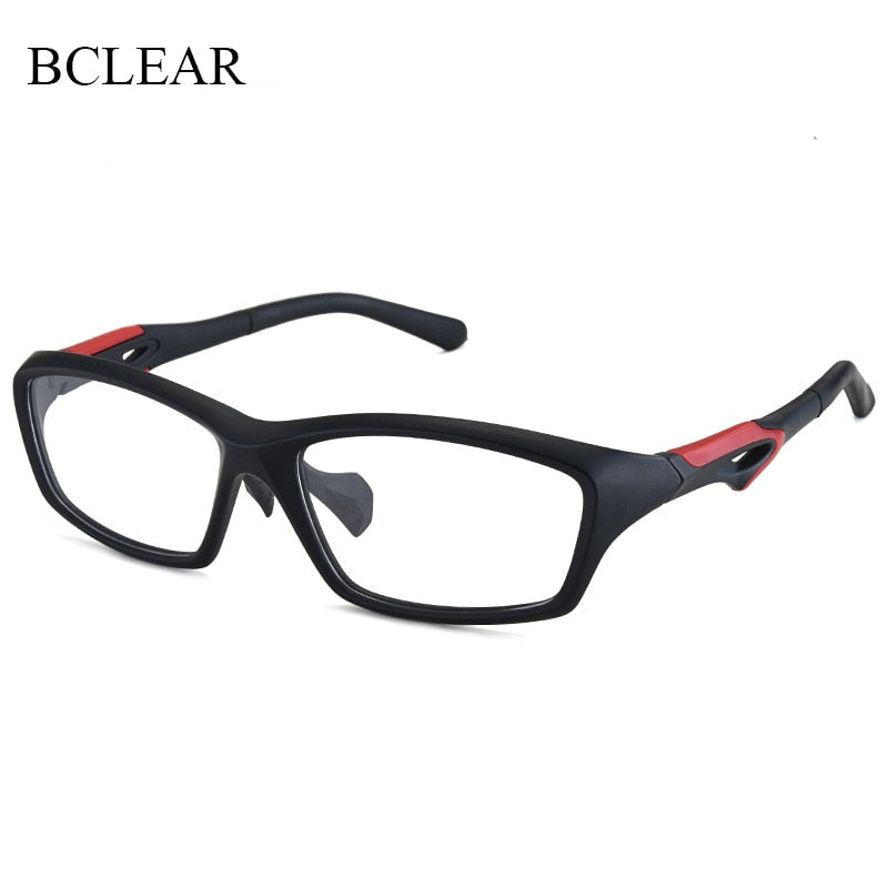 Bclear TR90 Square Full Rim Sport Eyeglasses for Men - Lightweight Durable Frame (Model ZT9233) - Perfect for Running, Cycling & Outdoor Activities