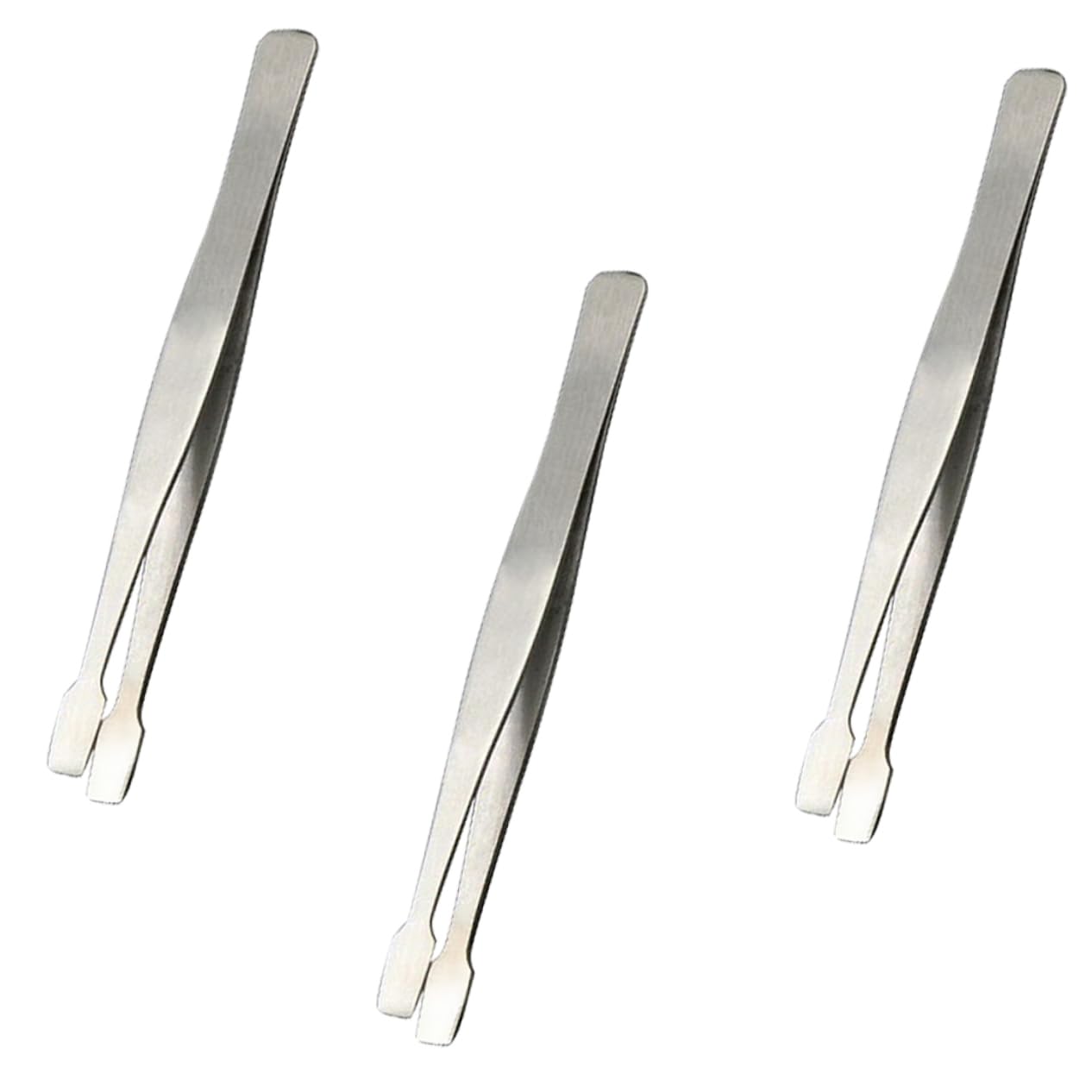 Jojofuny Stainless Steel Crafting Tweezers - Precision Flat Tip Tweezers for Eyelash Extensions, Stamp Carving & Jewelry Making | Professional Beauty & Craft Tool for Salon, DIY & Art Projects