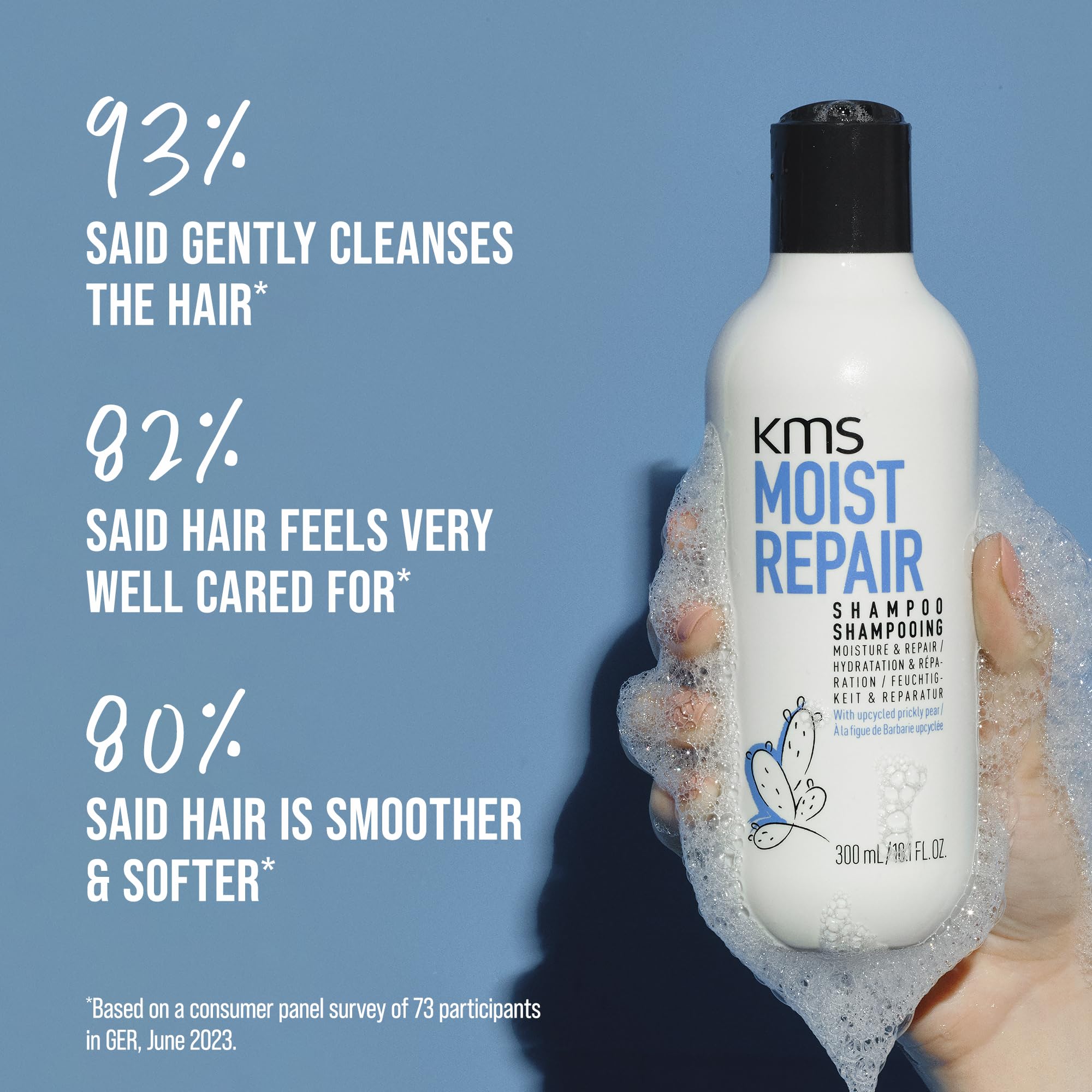 KMS Moistrepair Shampoo - Hydrating & Repairing Hair Care for Dry, Damaged Hair | Salon-Quality Moisturizing Shampoo for Daily Use at Home