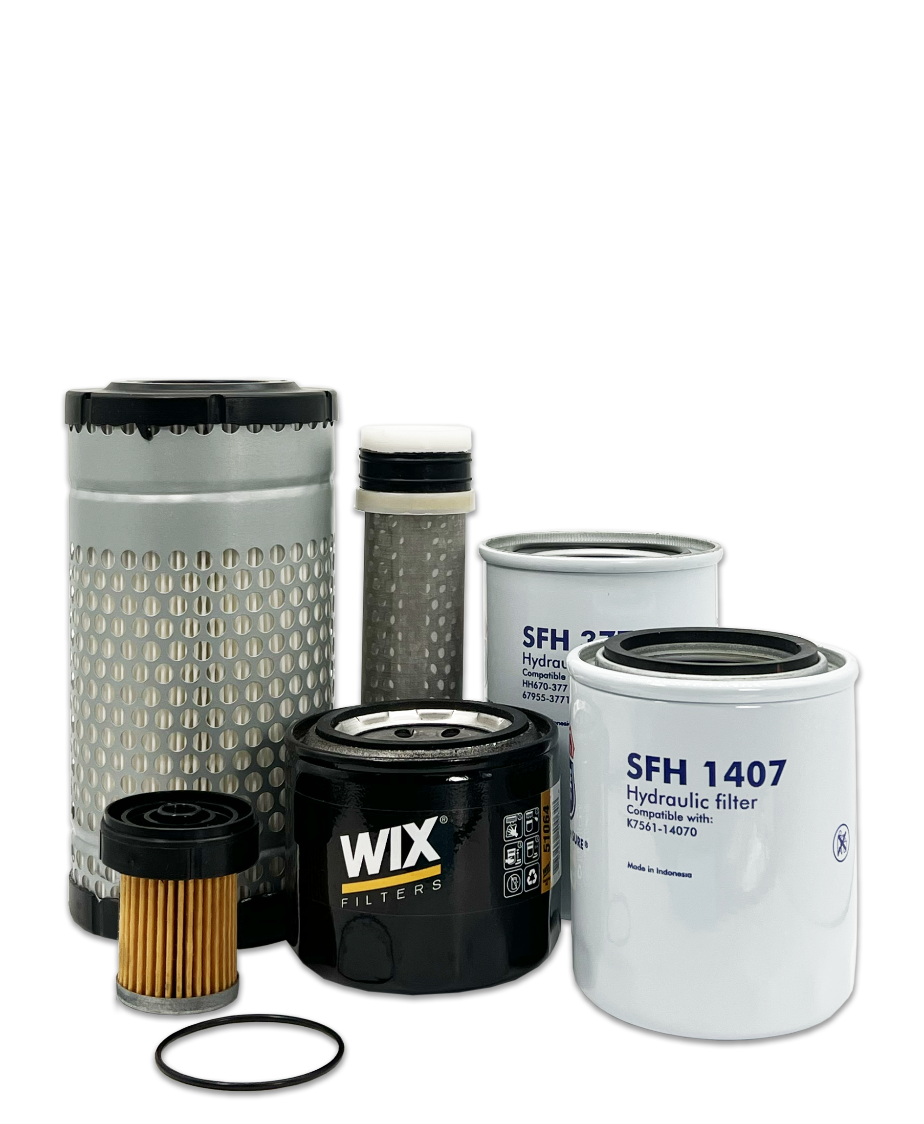 Kubota B2620HSD Tractor Maintenance Filter Kit by HERO® - Air Oil Fuel Filters Replacement for Tractor Maintenance & Farming Equipment Care