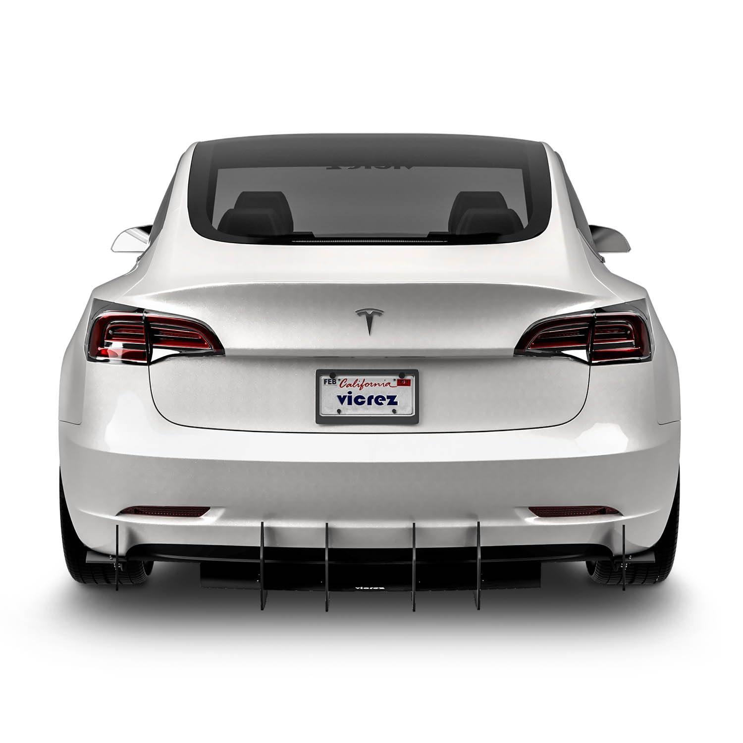 Vicrez Centa VR2 Rear Diffuser vz102381 for Tesla Model 3 2017-2025 - Carbon Fiber Rear Bumper Upgrade for Enhanced Aerodynamics & Sporty Look - Perfect for Car Enthusiasts & Performance Modifications