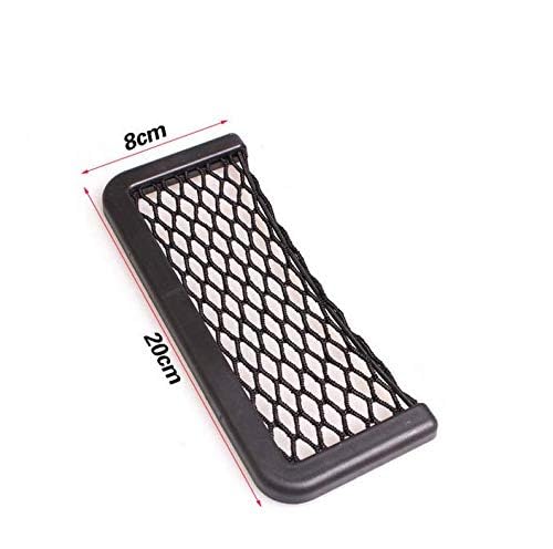 2 Pack Universal Car Seat Organizer - Side Back Storage Net Pocket for Phones, Chargers & Accessories | Black Interior Car Organizer for Sedan, SUV, Minivan | Perfect for Road Trips & Daily Commute