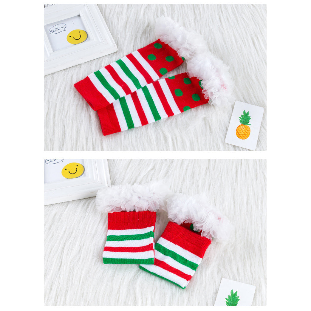 Baby Girl Christmas Outfit Set with Holiday Socks - Festive Holiday Dress & Matching Socks for Toddler Girls - Perfect for Christmas Photos, Parties & Family Gatherings