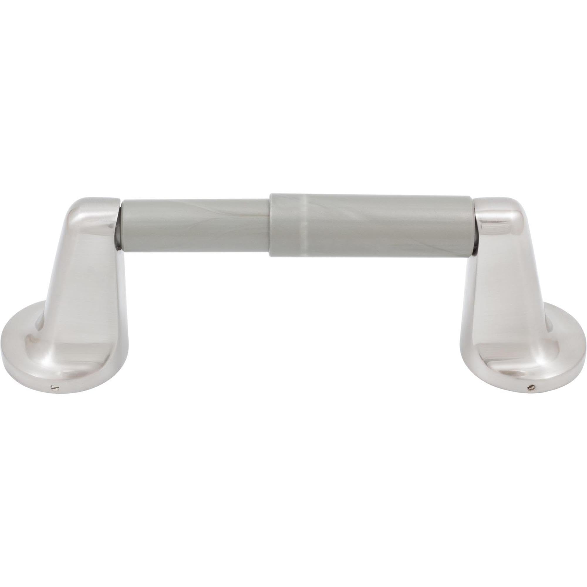 Stone Harbor Hardware Satin Nickel Paper Holder - Elegant Bathroom & Office Organizer for Toilet Paper, Towels, and Napkins