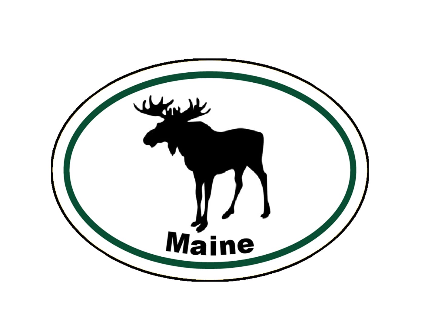 WickedGoodz Maine Moose Decal Sticker - Waterproof Vinyl for Cars, Trucks, Laptops, Tumblers, Windows & Walls - Perfect for Outdoor Adventures, Road Trips & Home Decor