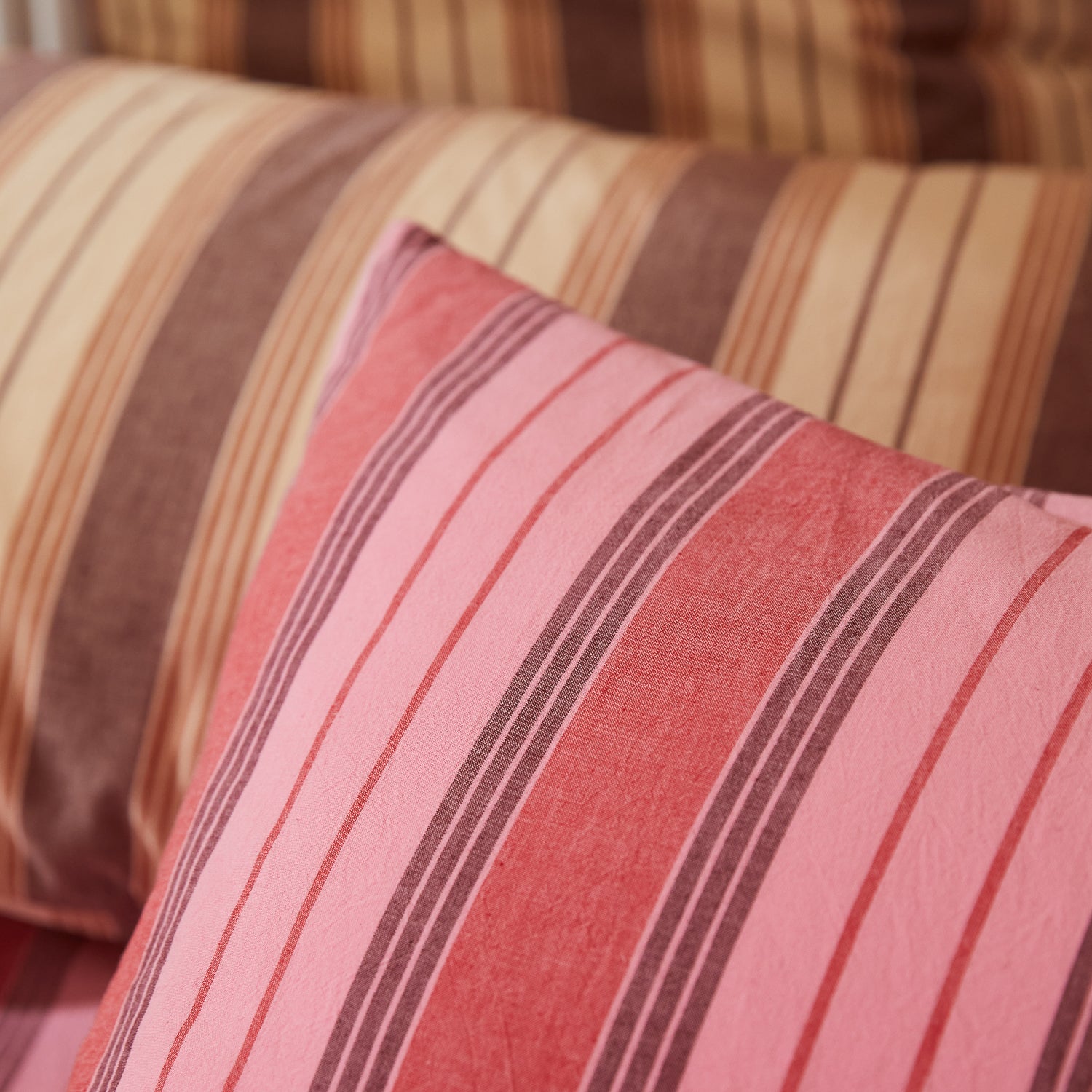 Brigitte Cotton Euro Pillowcase Set - 100% Soft Premium Cotton, 26x26 Inches, Scarlet Red - Perfect for Bedroom Decor, Guest Room Essentials & Luxury Home Textiles
