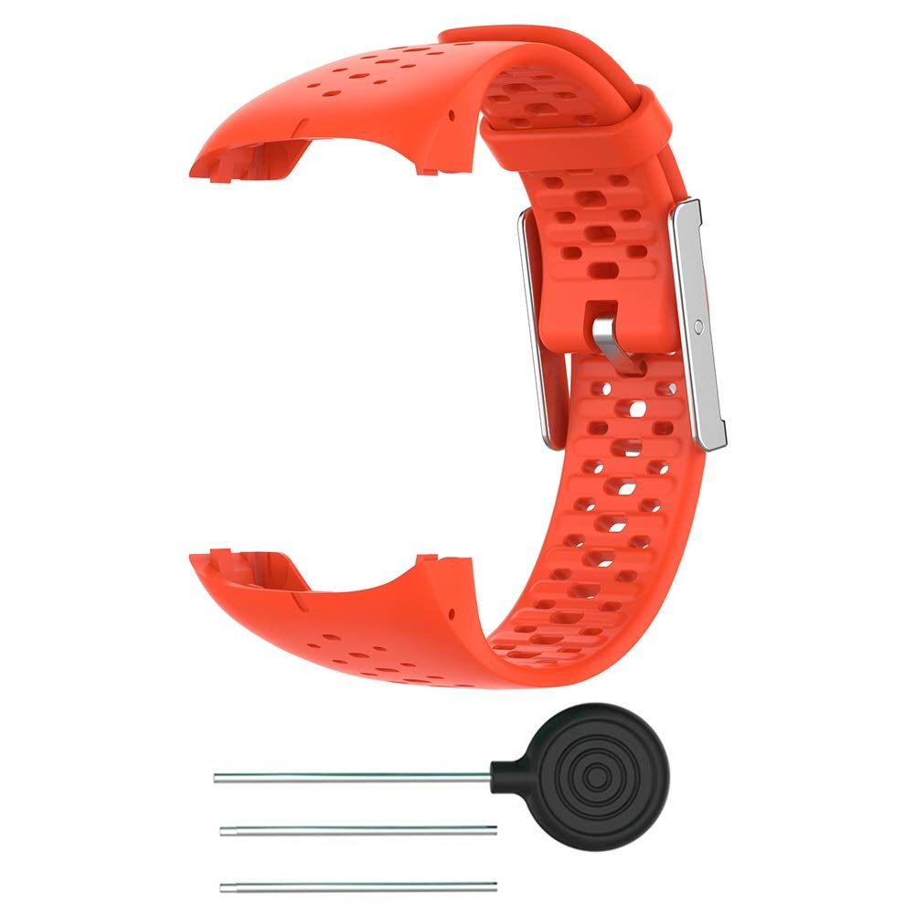 Polar M400/M430 Silicone Watch Band - Soft Adjustable Strap for Sports & Fitness