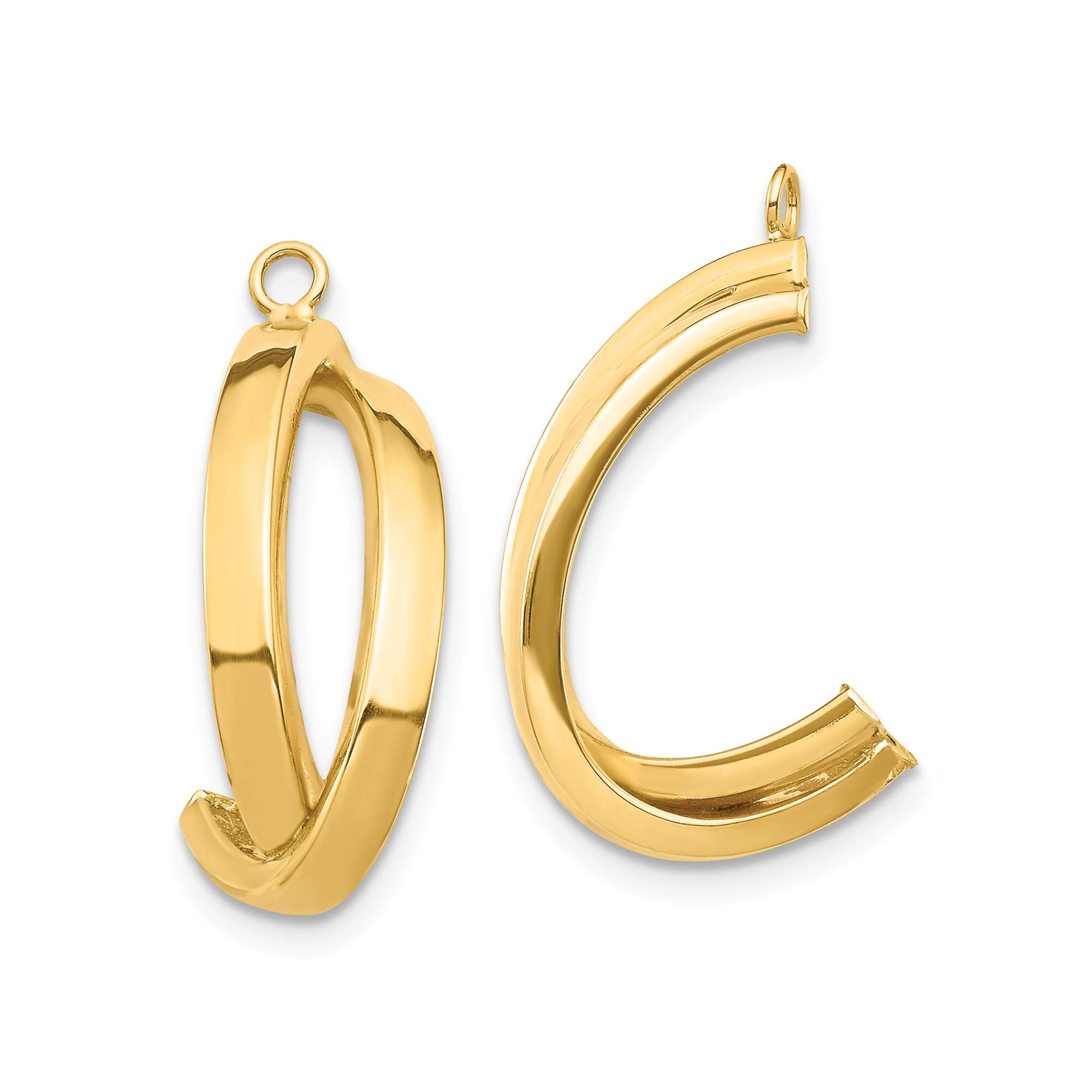 14K Yellow Gold Dangle Earring Jacket – Elegant & Hypoallergenic Jewelry for Women | Perfect for Parties, Weddings & Everyday Wear