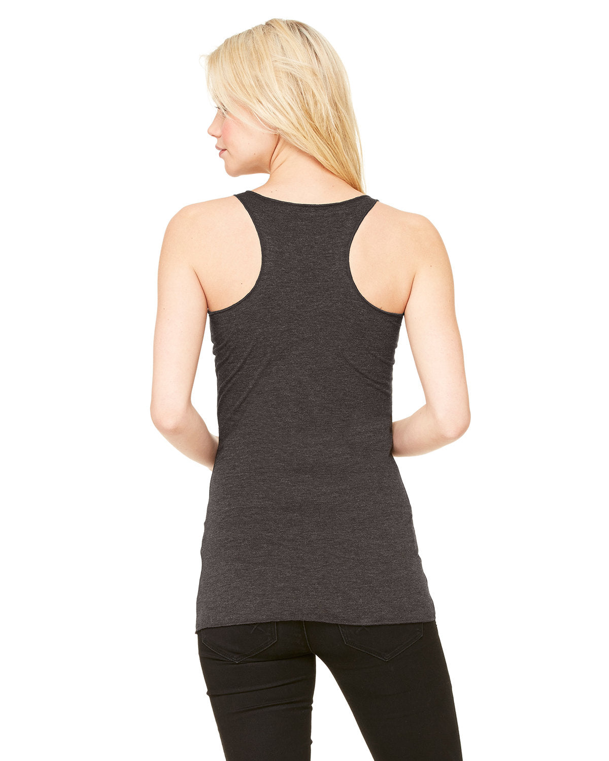 Bella + Canvas 8430 Women's Triblend Racerback Tank Top - Soft Comfort Fit Workout Shirt for Yoga, Running & Gym