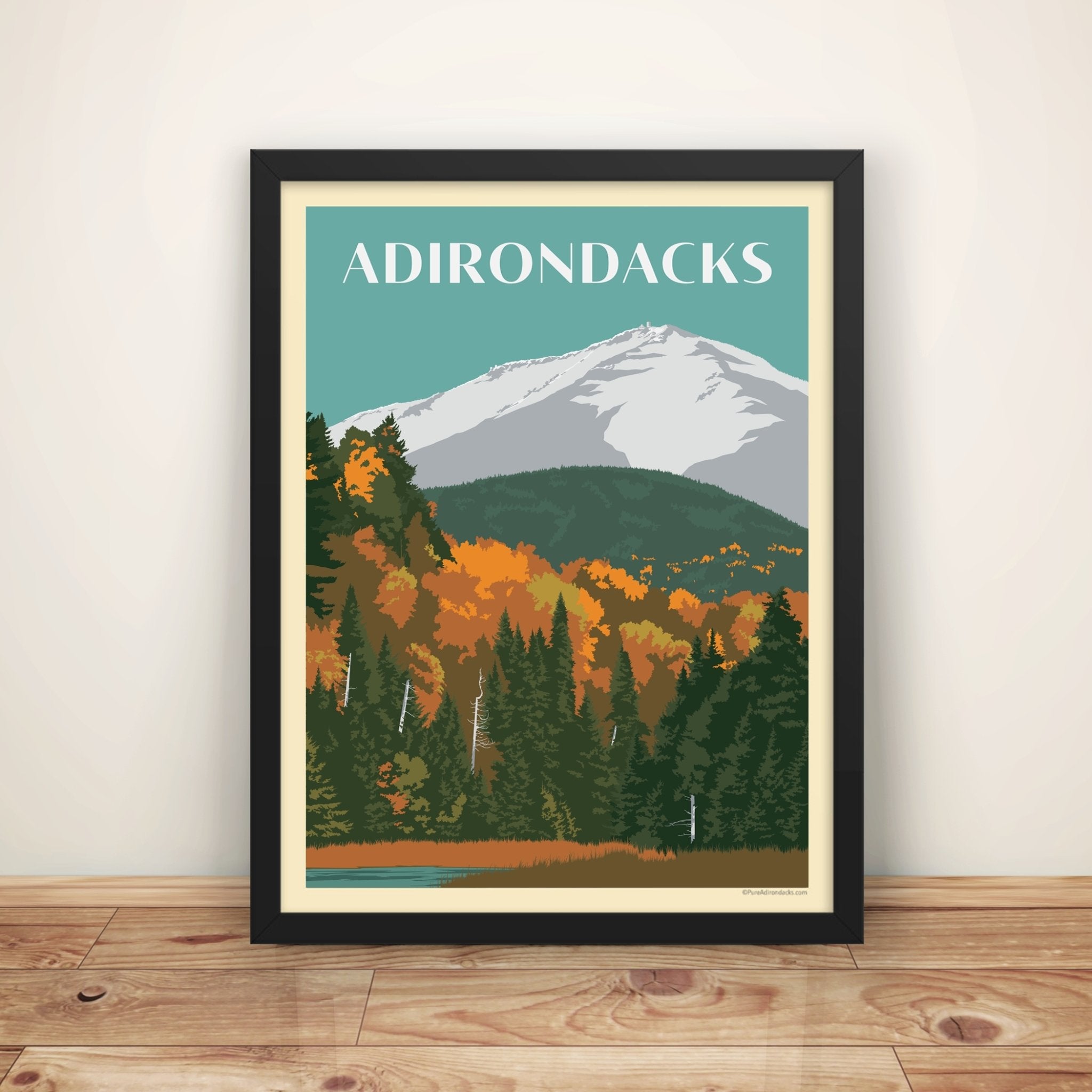 Autumn in the Adirondacks - Premium Landscape Wall Art Poster for Home & Office Decor | Perfect for Living Room, Bedroom, or Gift Giving