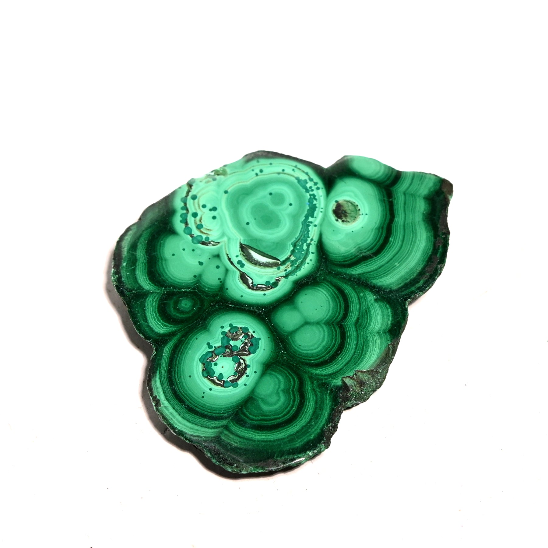 Natural Malachite Slab - Premium Polished Green Stone for Jewelry Making, Home Decor & Crystal Healing | Perfect for DIY Crafts, Meditation & Gifts