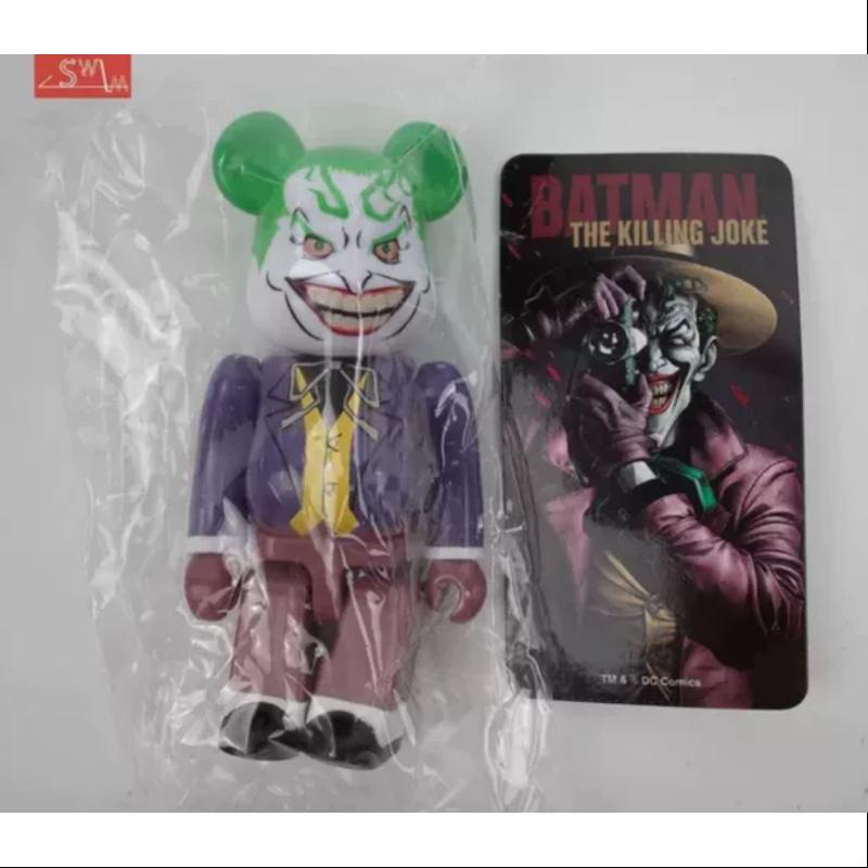 Bearbrick Series 38 VILLAIN Joker 100% Collectible Figure - Limited Edition Vinyl Art Toy for Display & Gifts | DC Comics Superhero Collection for Home Decor & Office Desk