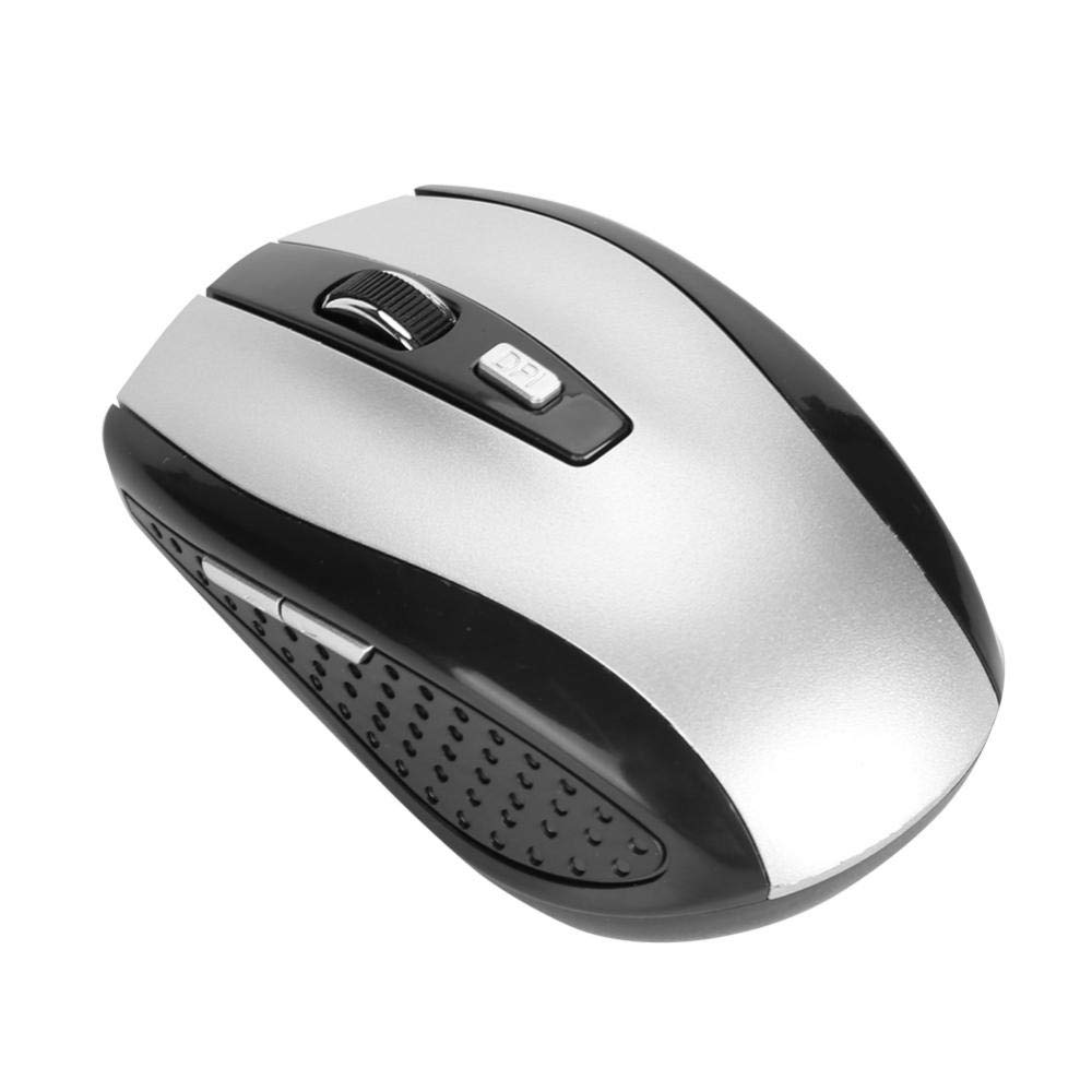 Wireless Gaming Mouse 2.4GHz with Adjustable DPI (800-1600) - Ergonomic Cordless Optical Mouse with USB Receiver for PC, Laptop, Mac - Perfect for Office Work, Gaming & Travel Use
