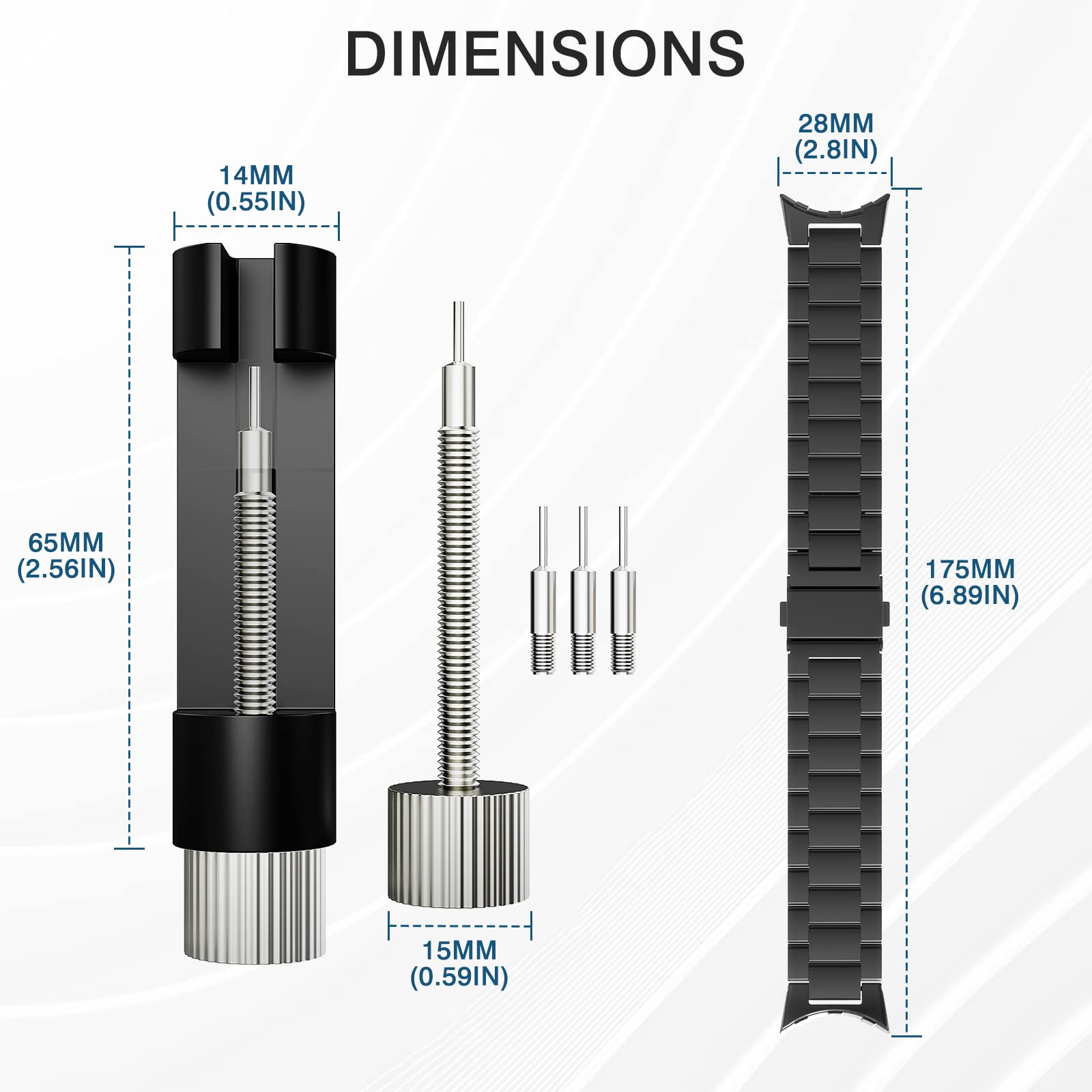 Premium Stainless Steel Watch Band for Google Pixel Watch 3 41mm/Pixel Watch 2/Pixel Watch - Durable Metal Replacement Strap for Men & Women (Black) - Perfect for Workouts, Office Wear & Everyday Use