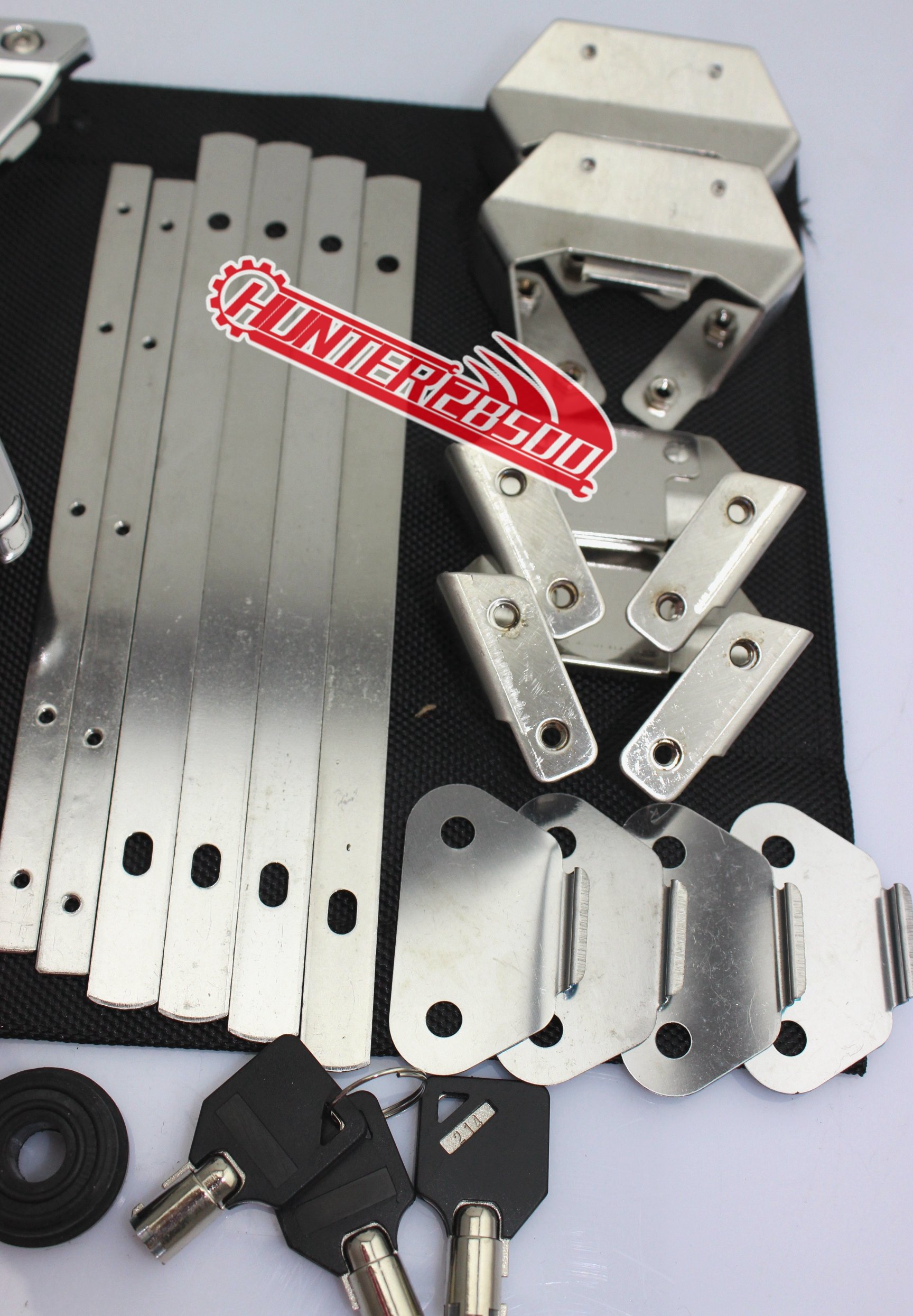 Harley Davidson Touring Models Hard Saddlebag Latch Hinges Kit - Durable Motorcycle Luggage Hardware for Hunter Bike Accessories | Perfect for Long-Distance Riding & Road Trips