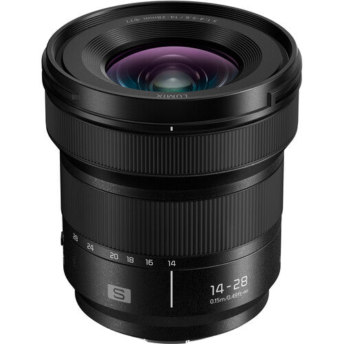 Panasonic LUMIX S 14-28mm f/4-5.6 Macro Lens for Full Frame Mirrorless Cameras - Wide Angle Zoom Lens with Macro Capability for Landscape, Architecture & Close-Up Photography