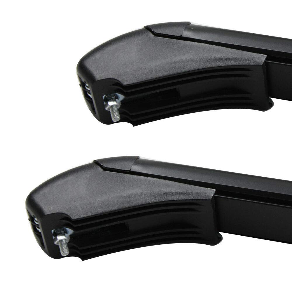 Adjustable Car Roof Rack Cross Bars - Universal Black Roof Cargo Carrier for Luggage, Canoe, Kayak, Snowboard & Bike | Perfect for Road Trips, Camping & Outdoor Adventures