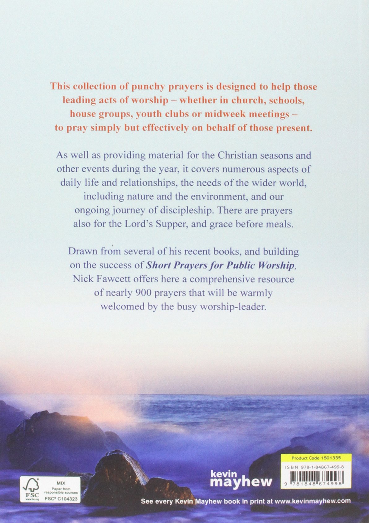 More Short Prayers for Public Worship - Inspirational Christian Devotional Books for Church Services & Group Prayers