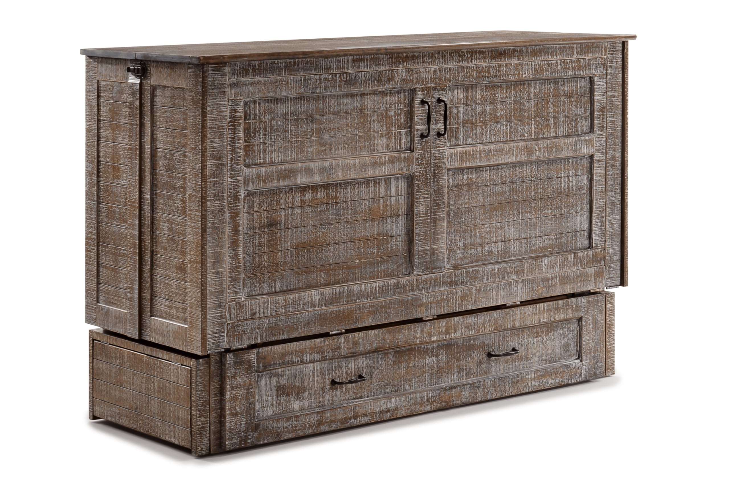 Poppy Murphy Cabinet Bed with Storage - Convertible Daybed & Night Bed for Small Spaces | Perfect for Guest Rooms, Apartments & Dorm Rooms