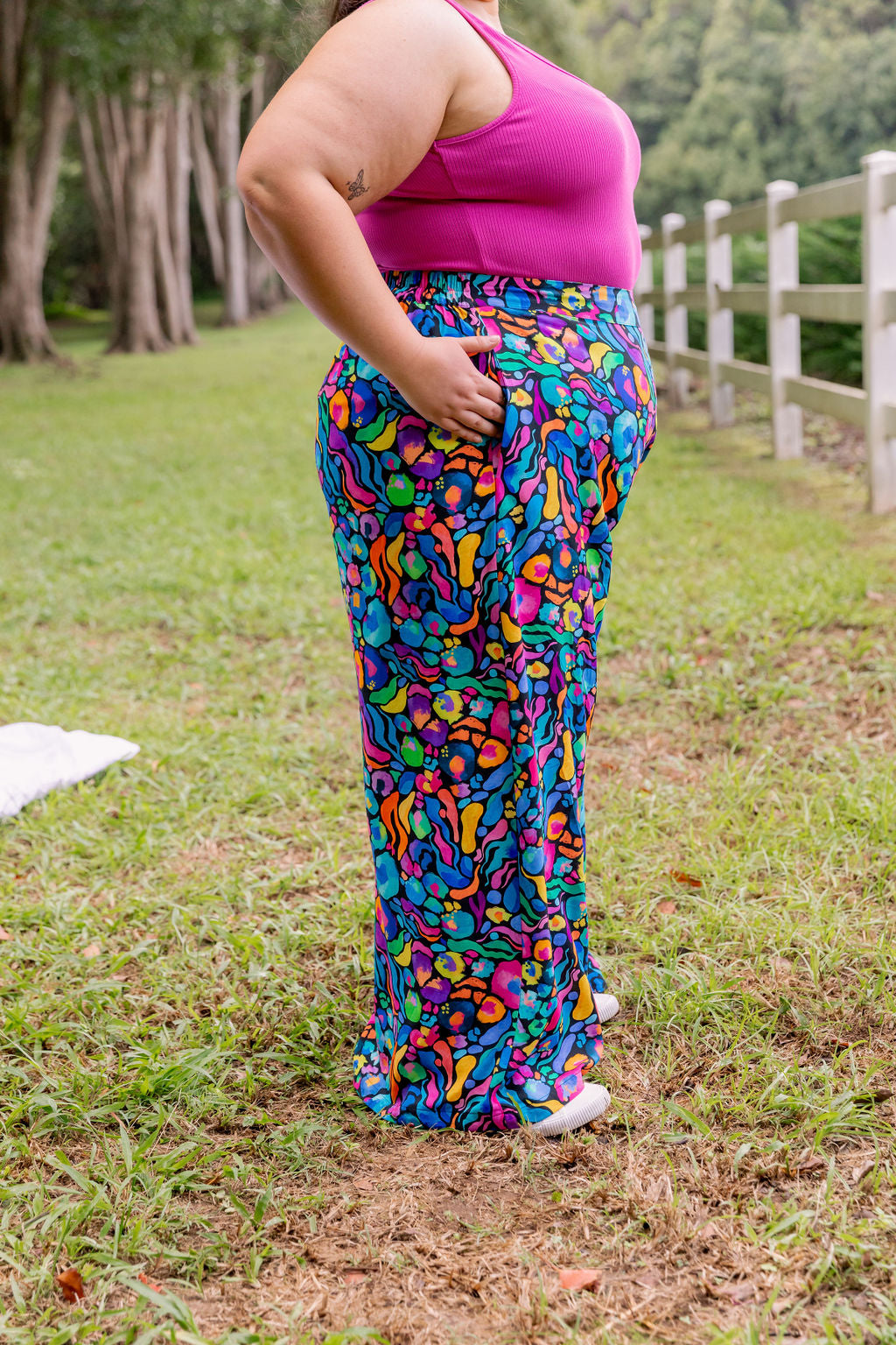 Larsa Pant In Africa by Kasey Rainbow - Trendy Women's Printed Pants for Casual Wear, Travel & Vacation Outfits