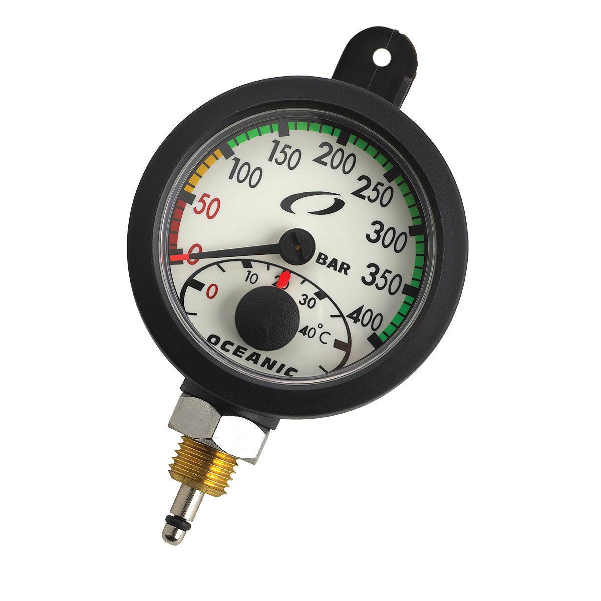 Oceanic Swiv Module Submersible Pressure Gauge with Tab - Professional Scuba Diving Equipment for Underwater Depth Measurement