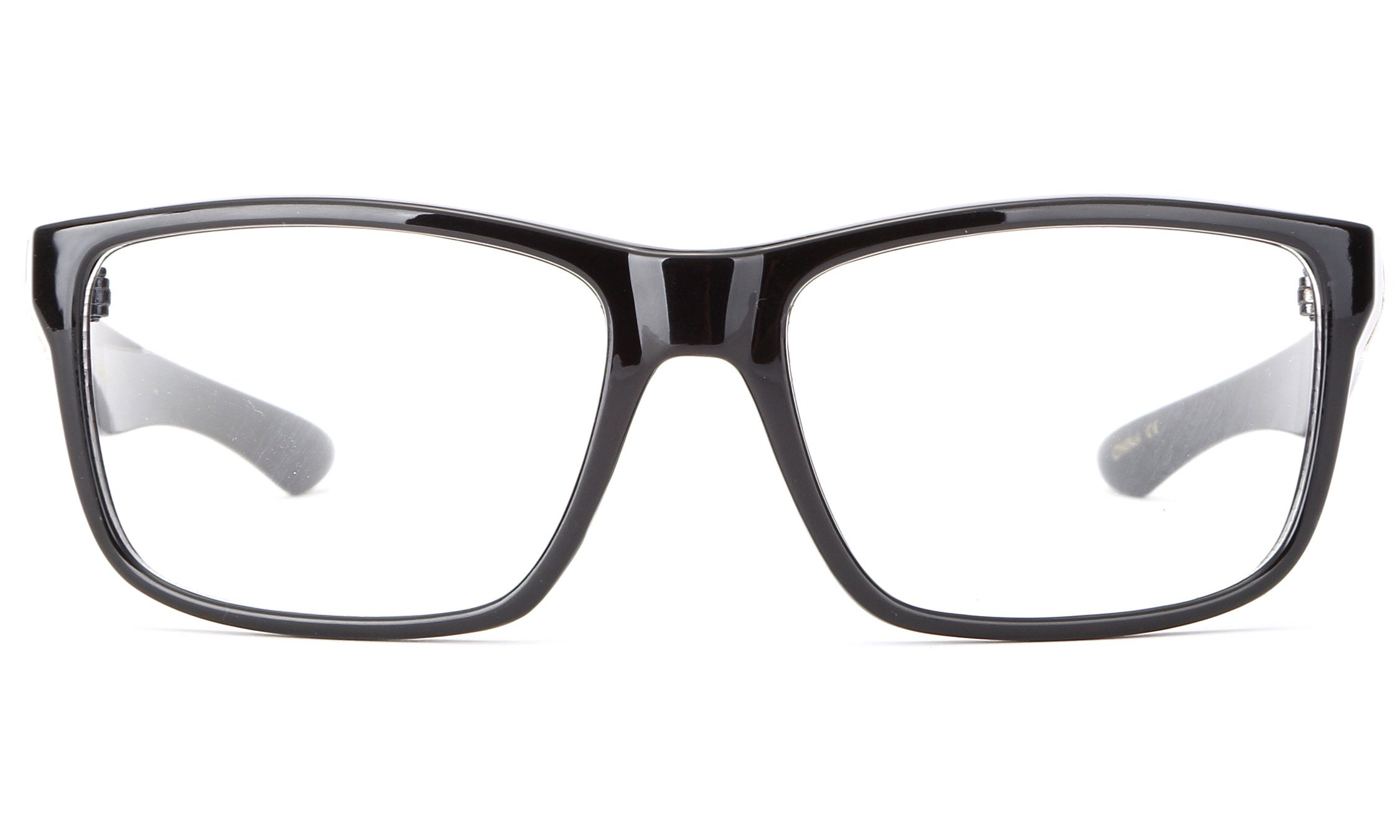 Stylish IG Men's Rectangular Clear Lens Glasses - Trendy High Fashion Eyewear for Men | Perfect for Casual Wear, Office & Night Out