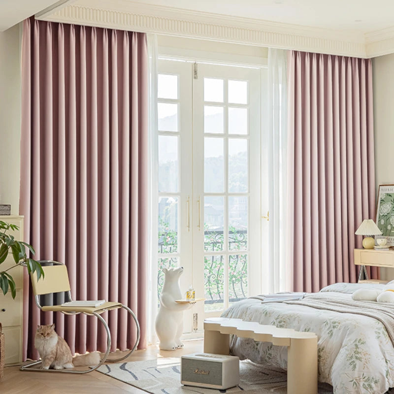 Premium Blackout Curtains - 100% Cotton Linen Blend, Anti-Bacterial & Custom Size for Bedroom, Living Room & Nursery - Light Blocking Thermal Insulated Window Treatment for Better Sleep & Privacy
