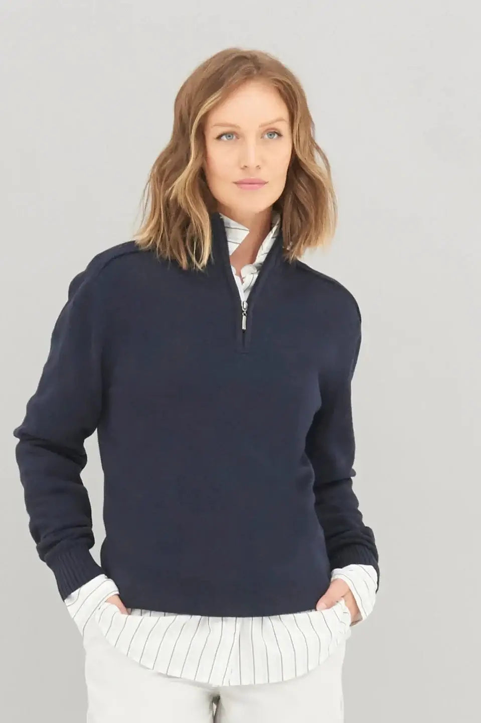 Ecologie Wakhan 1/4 Zip Knit Sweater for Men - Lightweight Quarter Zip Pullover for Outdoor Hiking & Casual Wear