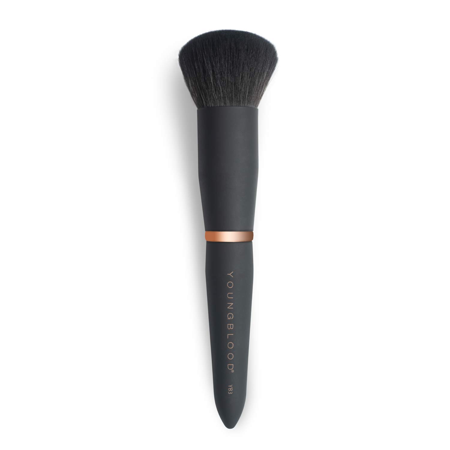 Youngblood Clean Luxury Cosmetics Luxe Foundation & Face Brushes Set | Vegan & Cruelty-Free Liquid, Powder, Concealer, Highlight & Contour Makeup Brushes | Perfect for Flawless Airbrush Finish & Professional Makeup Application (YB3 Liquid Buffing Brush)